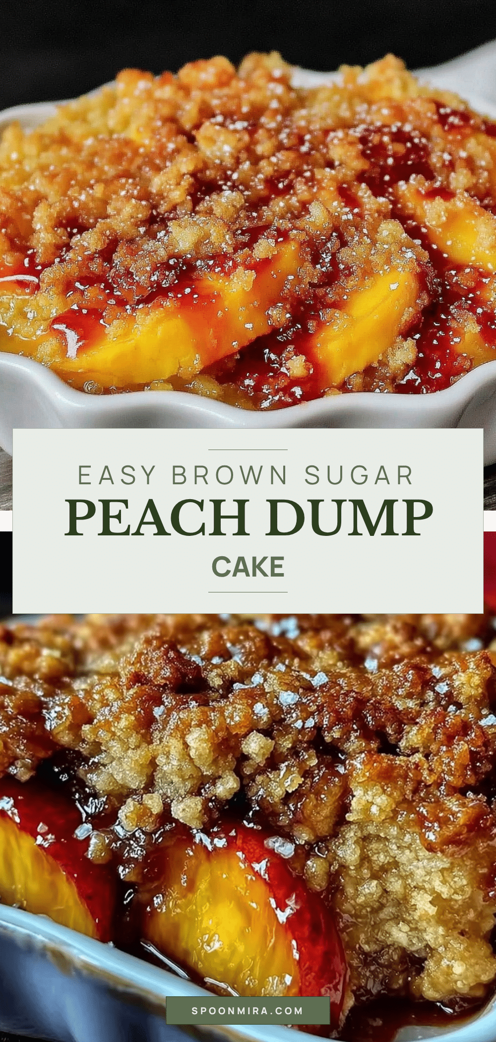 brown sugar peach dump cake recipe