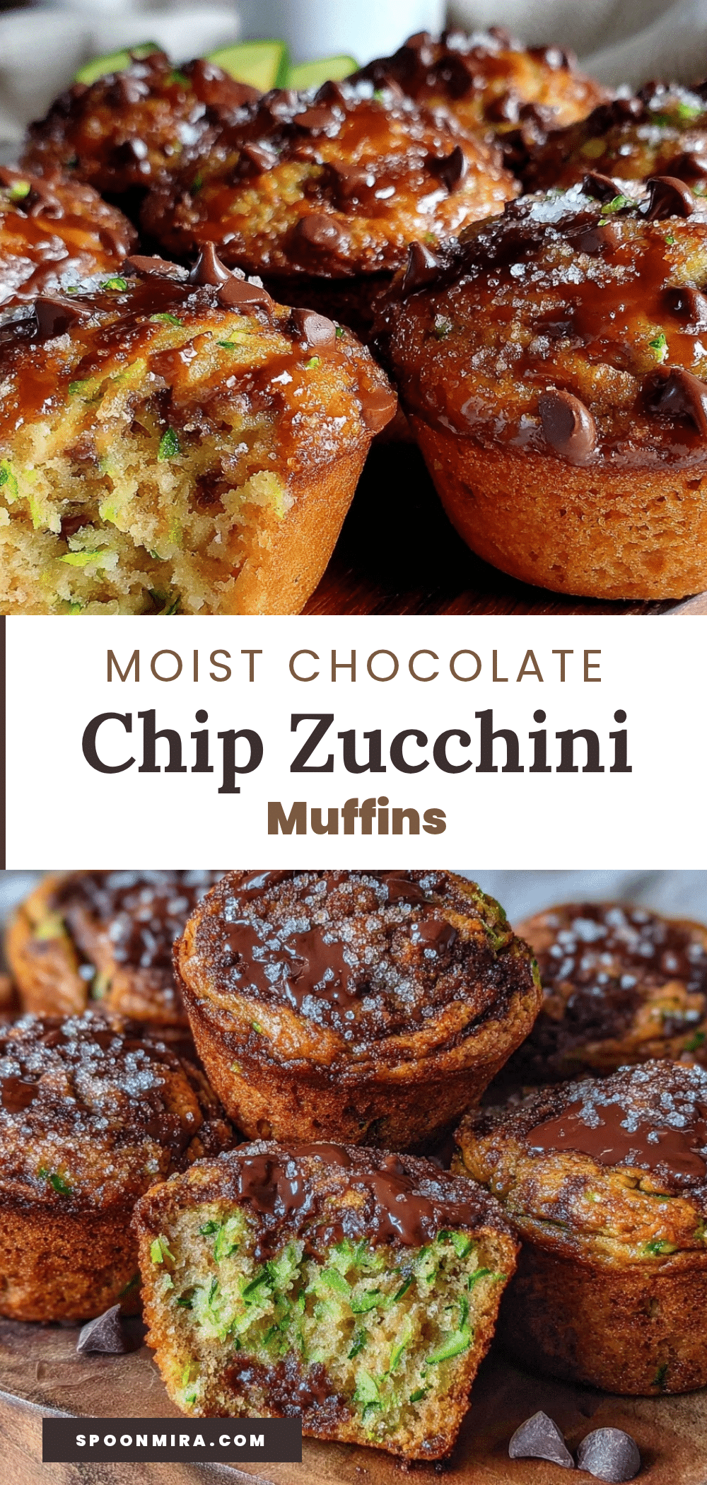 chocolate chip zucchini muffins recipe