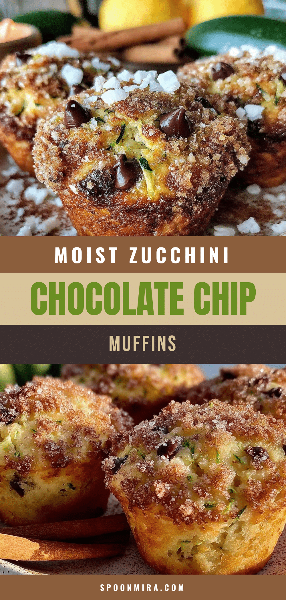 cozy zucchini chocolate chip muffins recipe