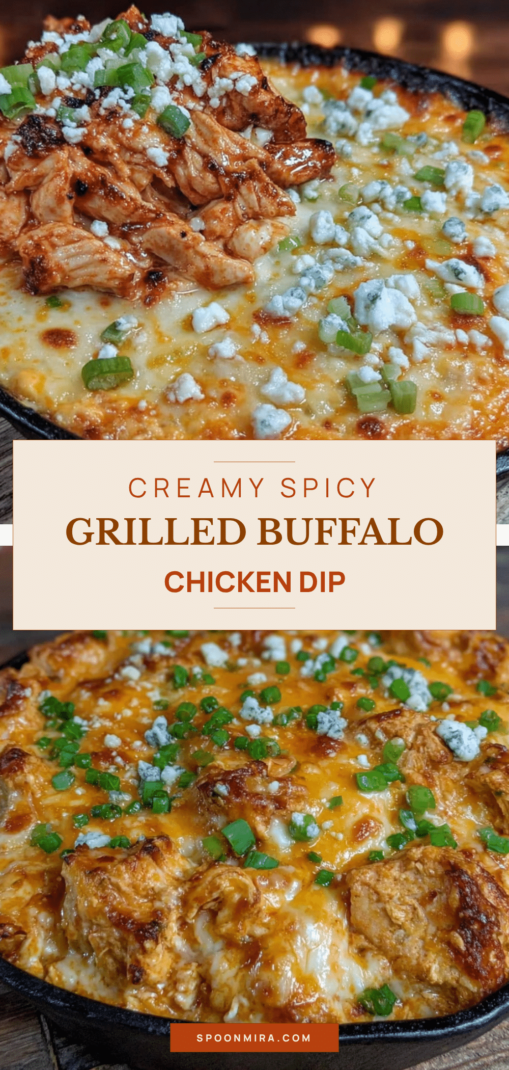 creamy grilled buffalo chicken dip recipe