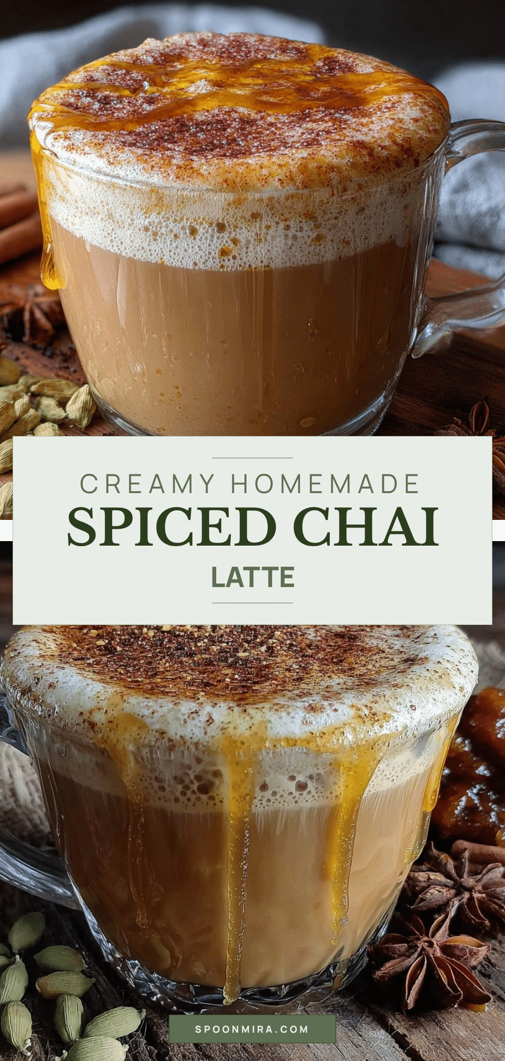 creamy homemade spiced chai latte recipe