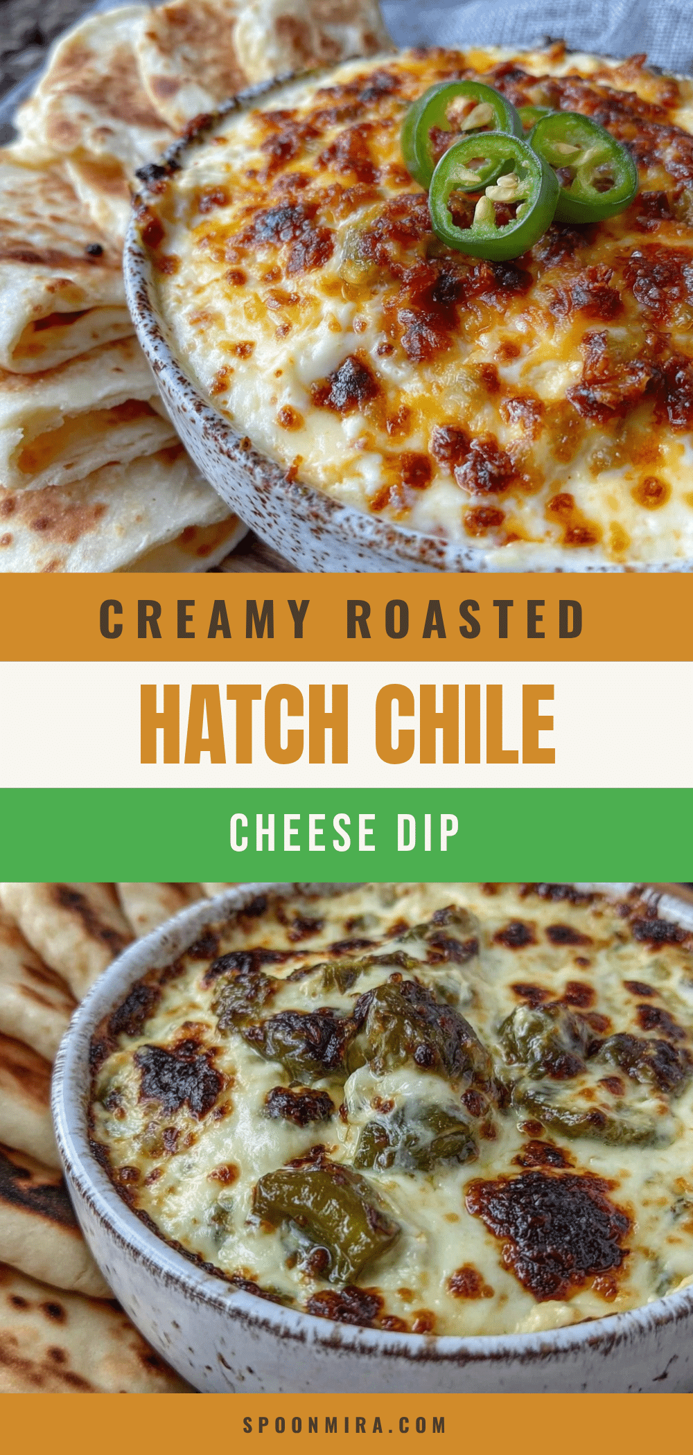 creamy roasted hatch green chile cheese dip recipe