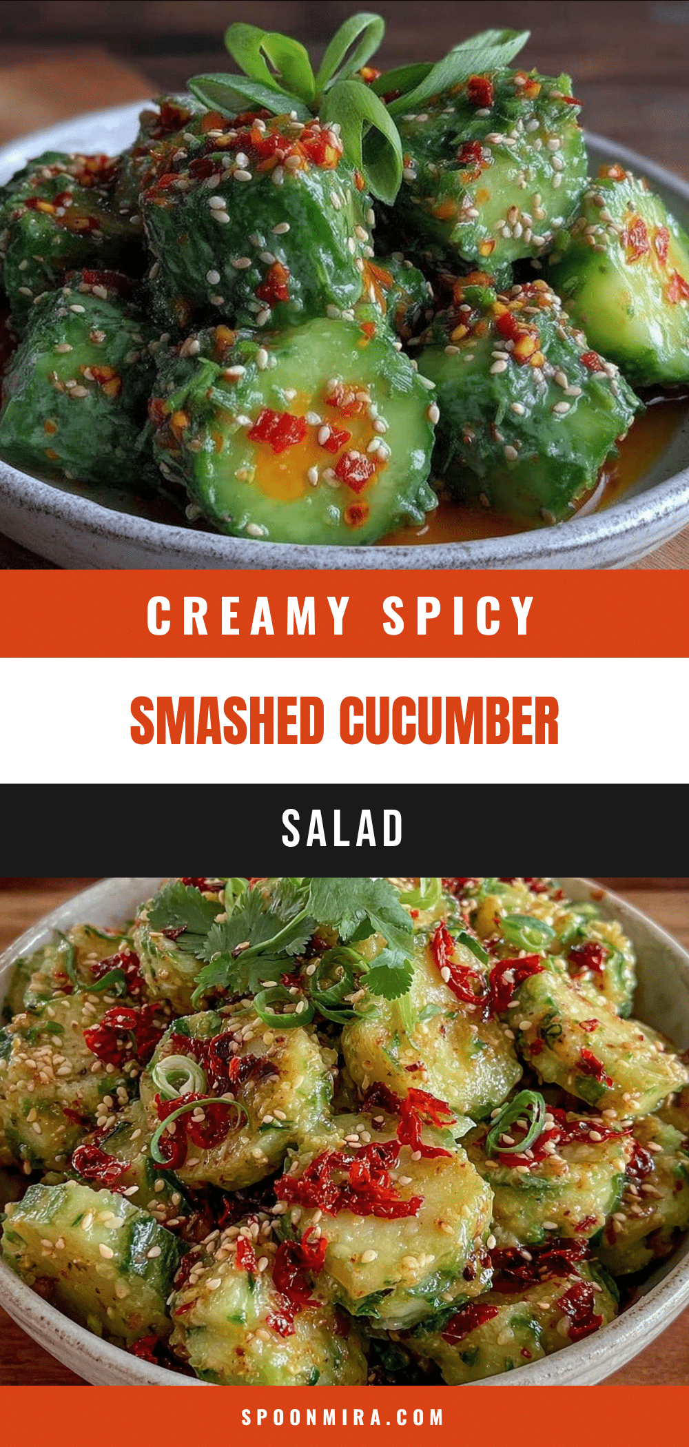 creamy smashed cucumber salad recipe