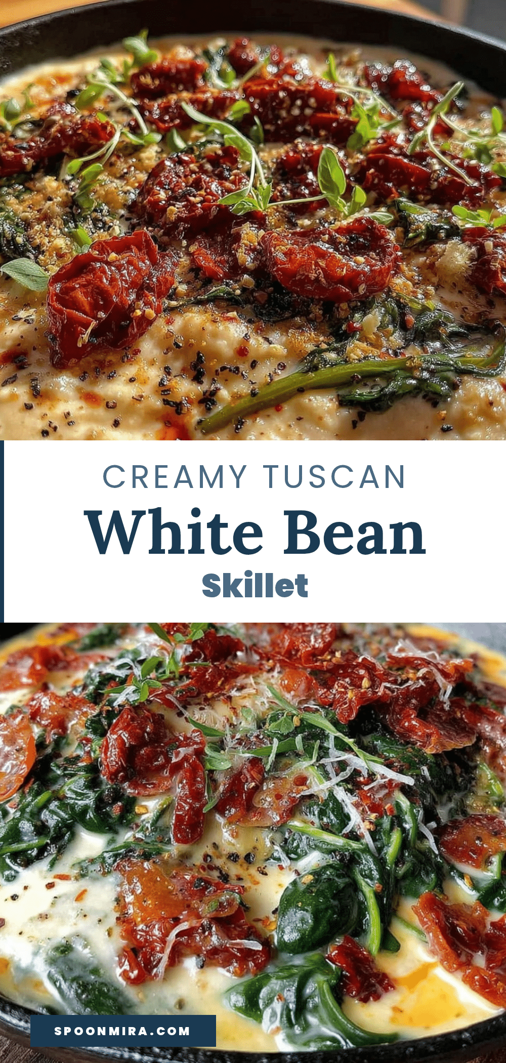 creamy tuscan white bean skillet recipe