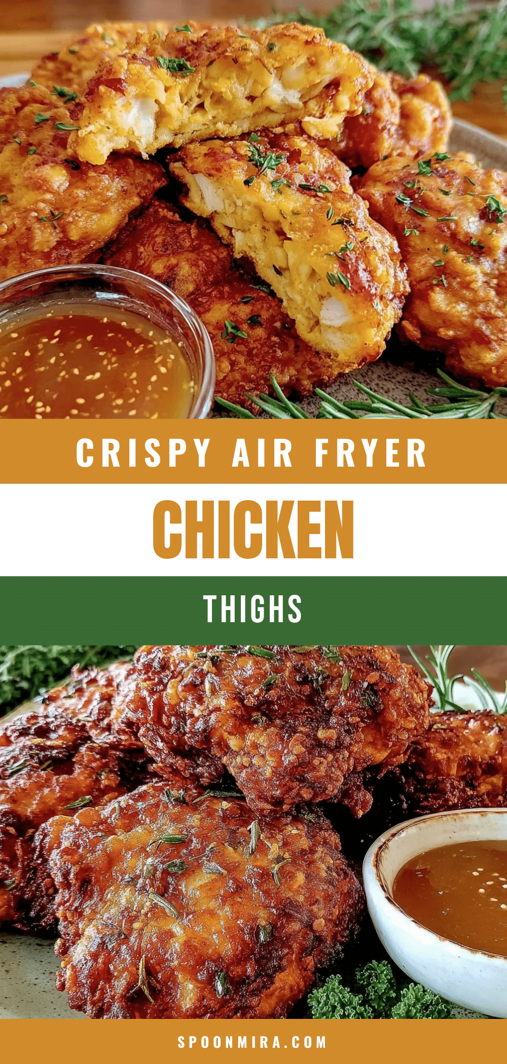 crispy air fryer boneless chicken thighs recipe