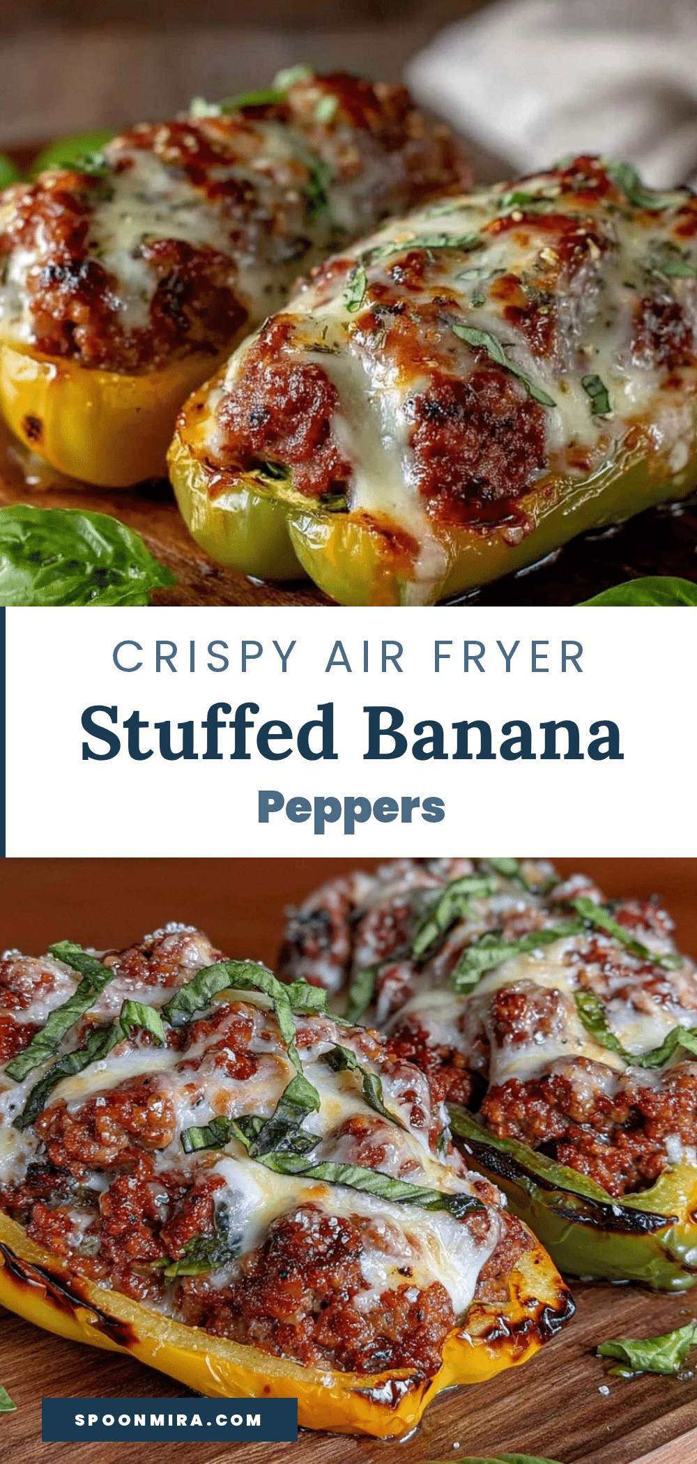 crispy air fryer stuffed banana peppers recipe