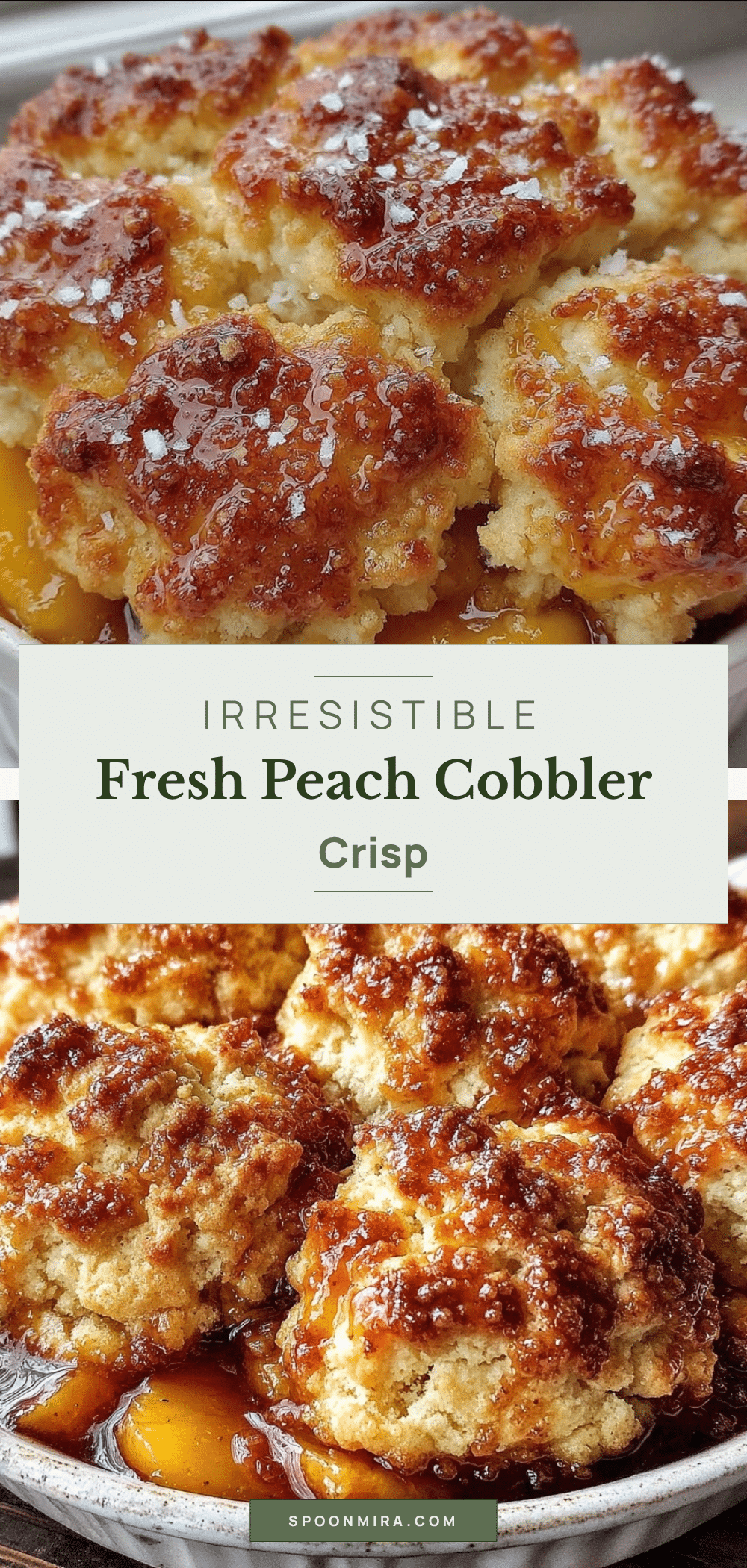crispy fresh peach cobbler recipe