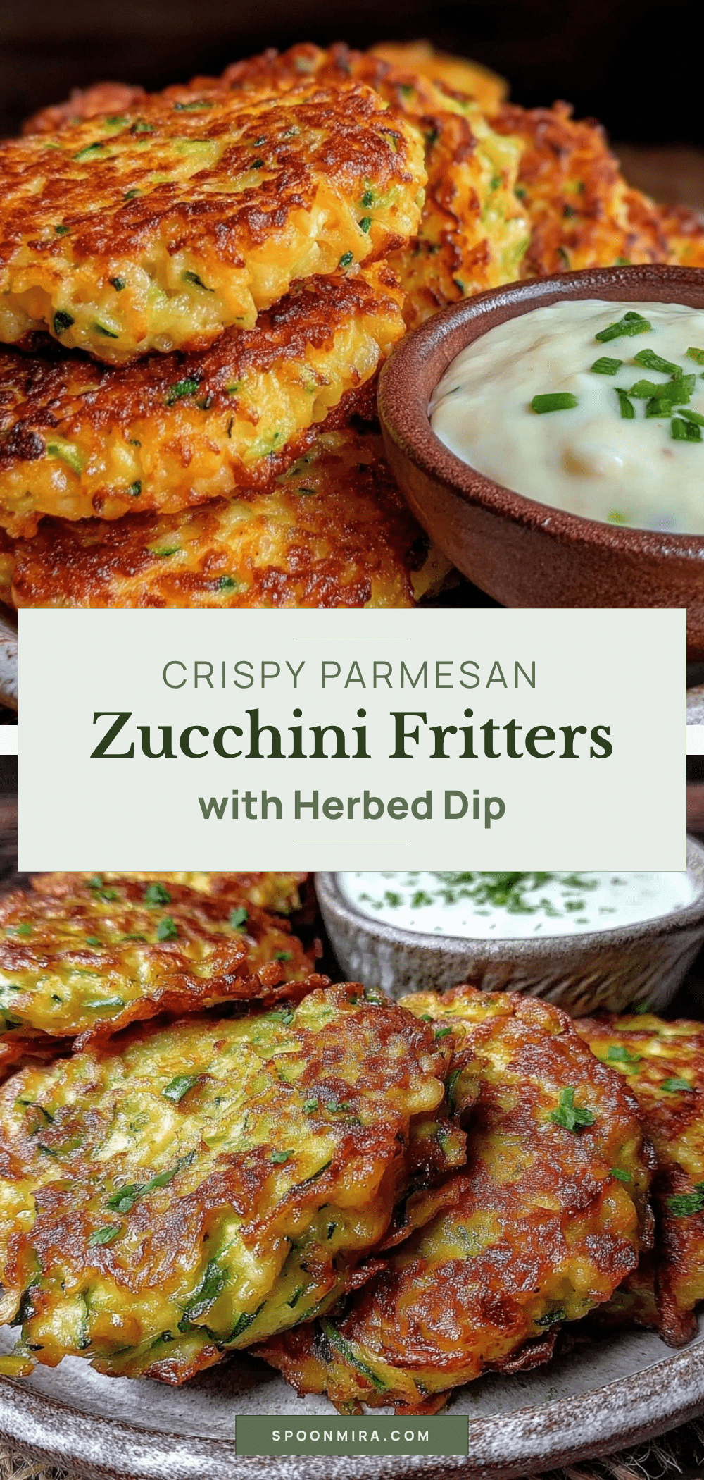 crispy parmesan zucchini fritters recipe