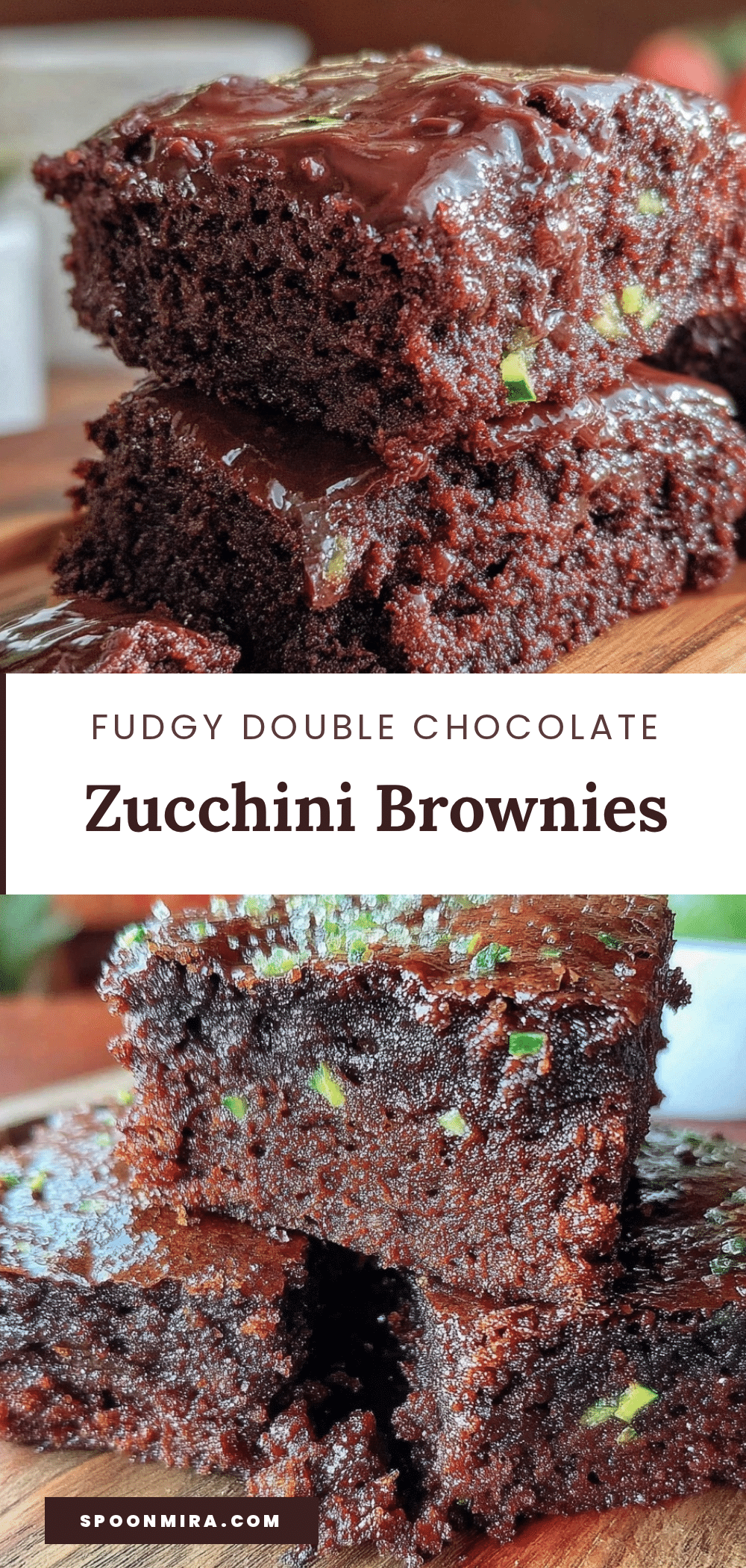 double chocolate zucchini brownies recipe