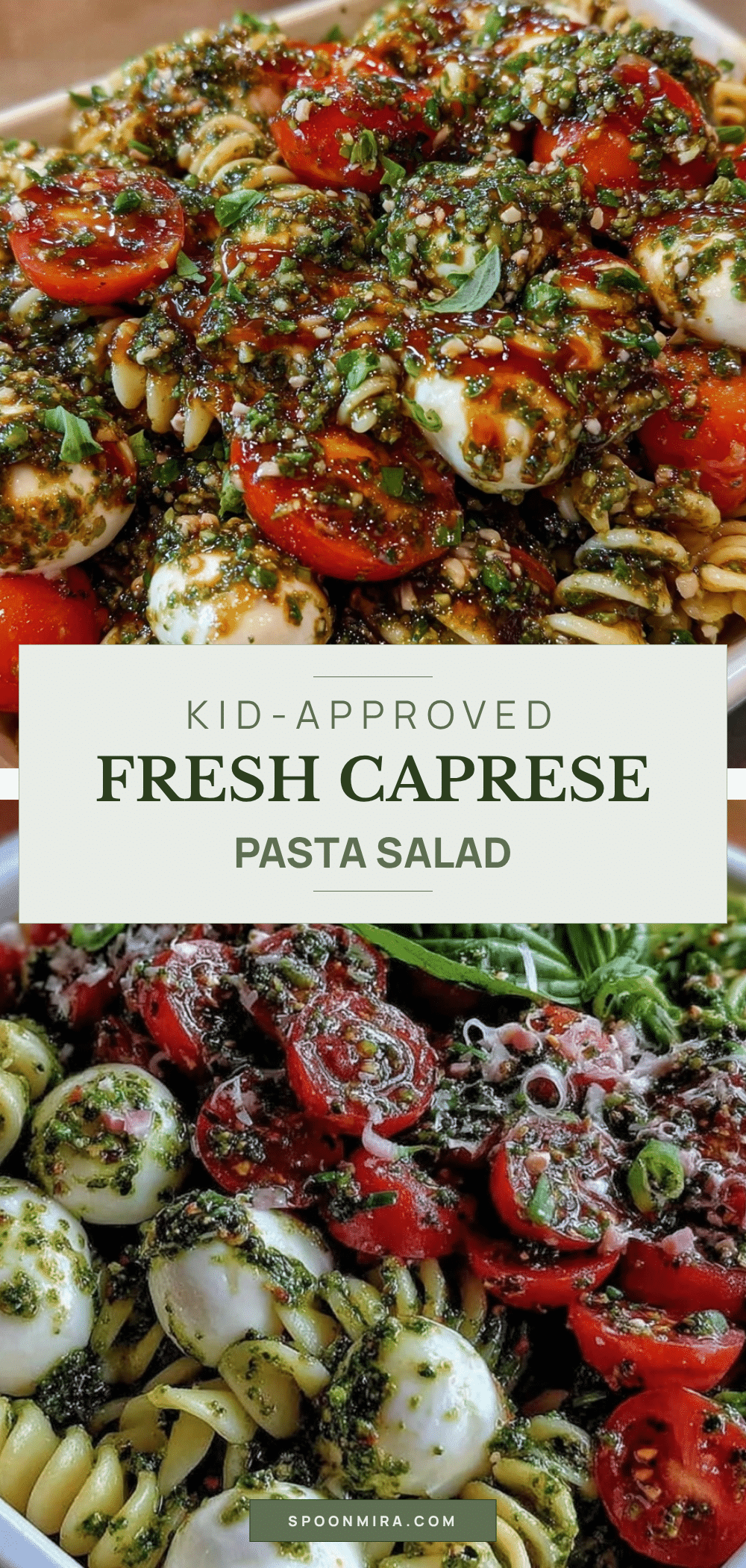 Fresh Bento Box Caprese Pasta Salad recipe