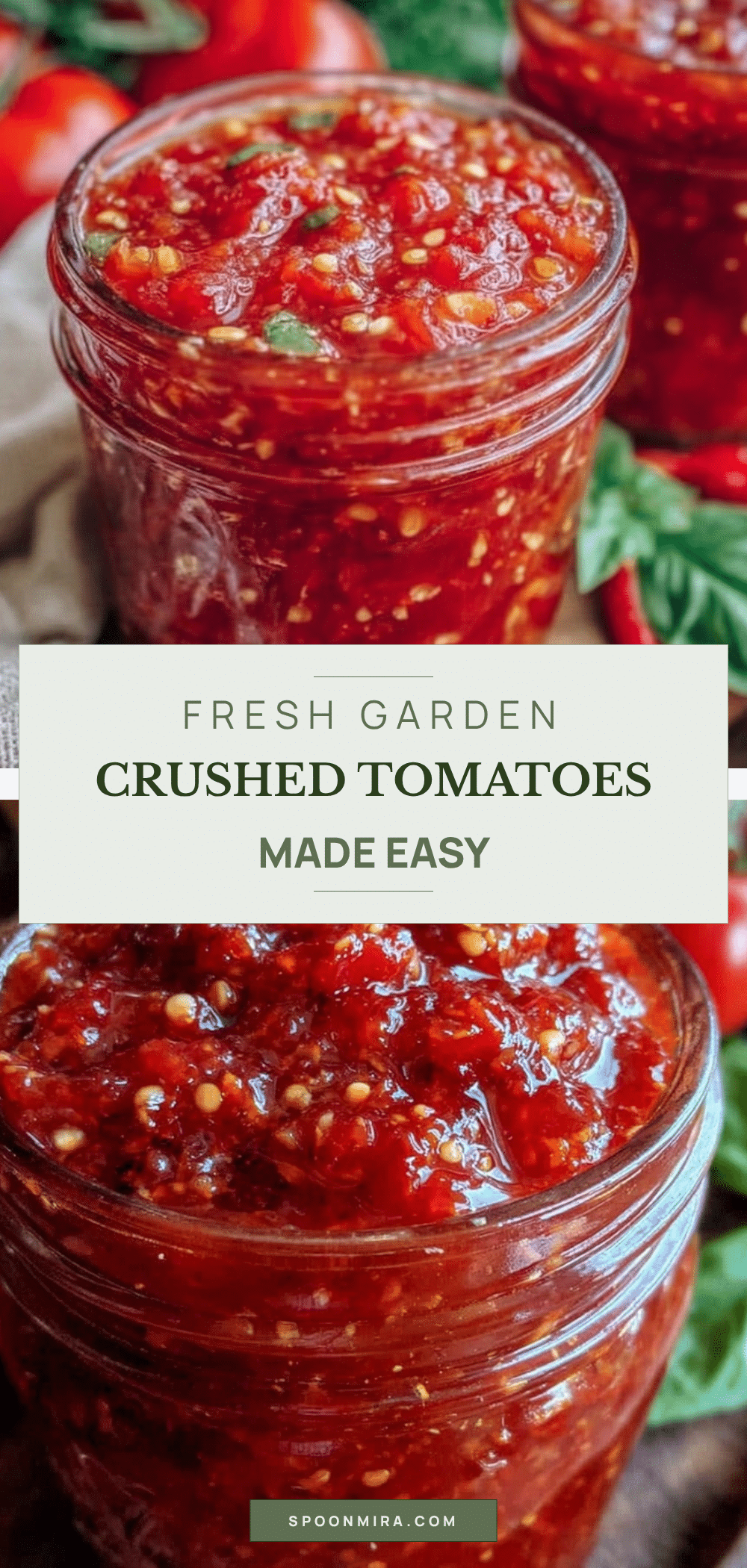 fresh homemade canned crushed tomatoes recipe