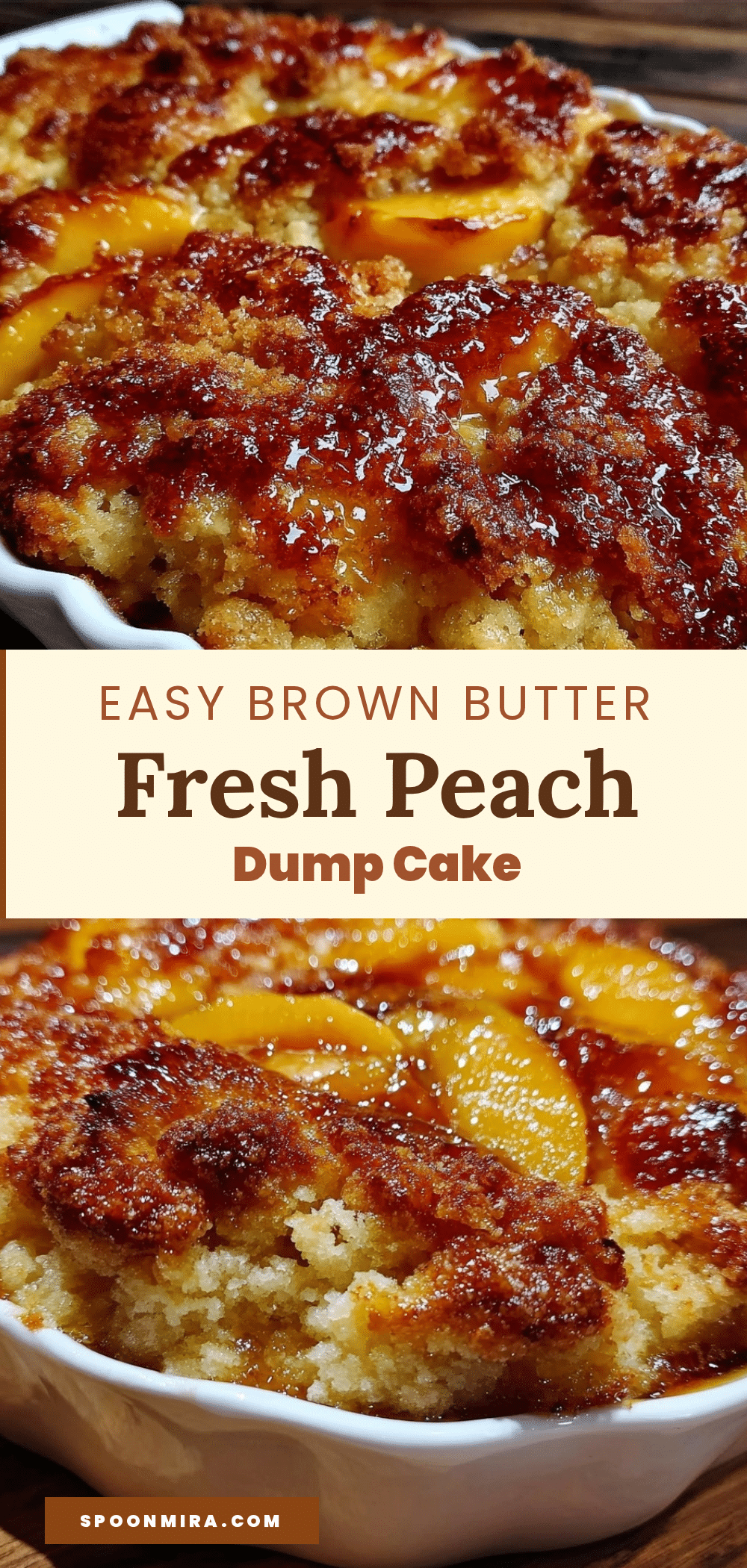fresh peach dump cake recipe