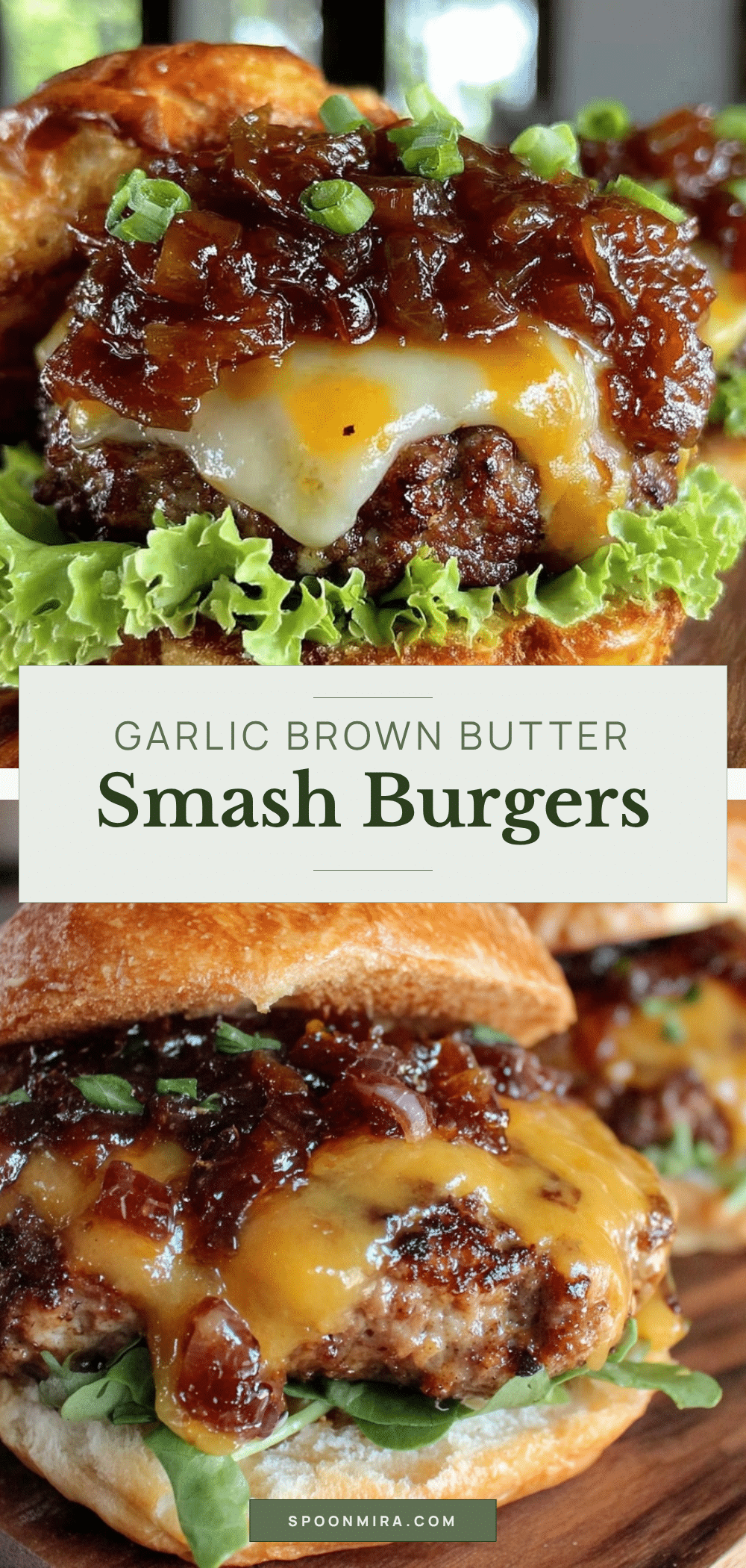 garlic brown butter smash burgers recipe