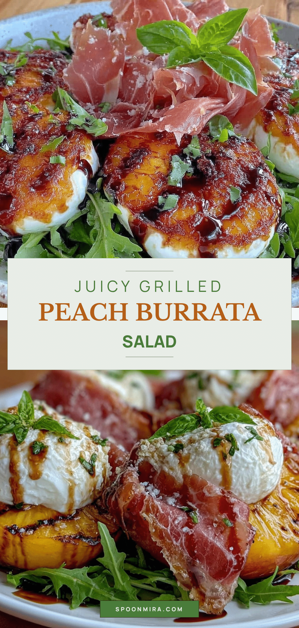 grilled peach burrata salad recipe
