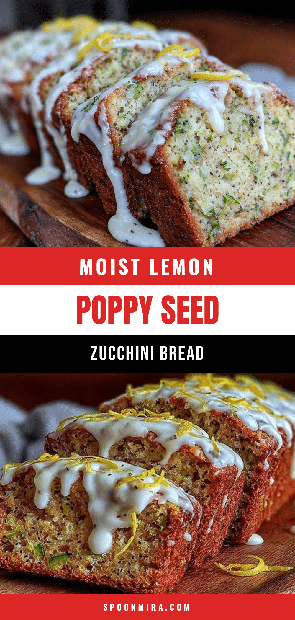 moist lemon poppy seed zucchini bread recipe