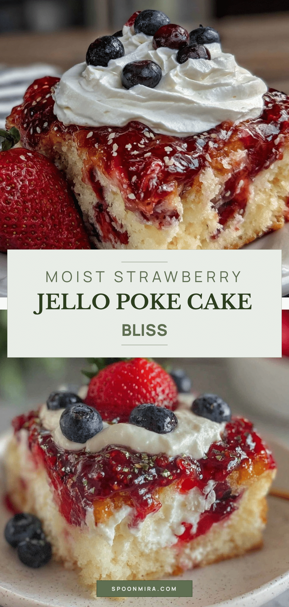 moist strawberry jello poke cake recipe