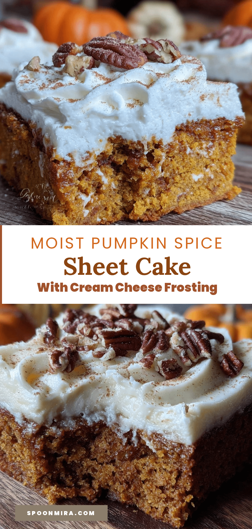 pumpkin spice sheet cake recipe