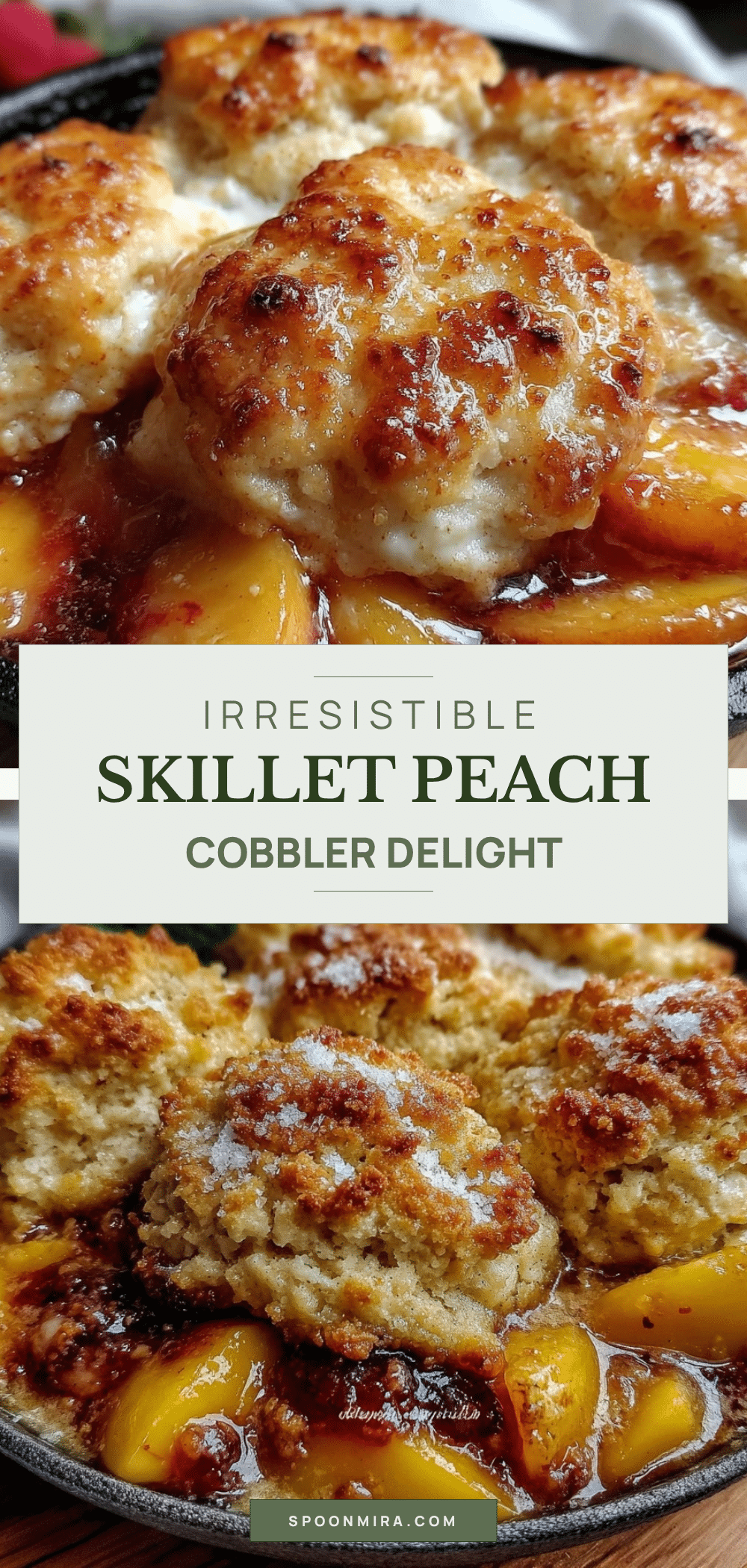 skillet peach cobbler recipe