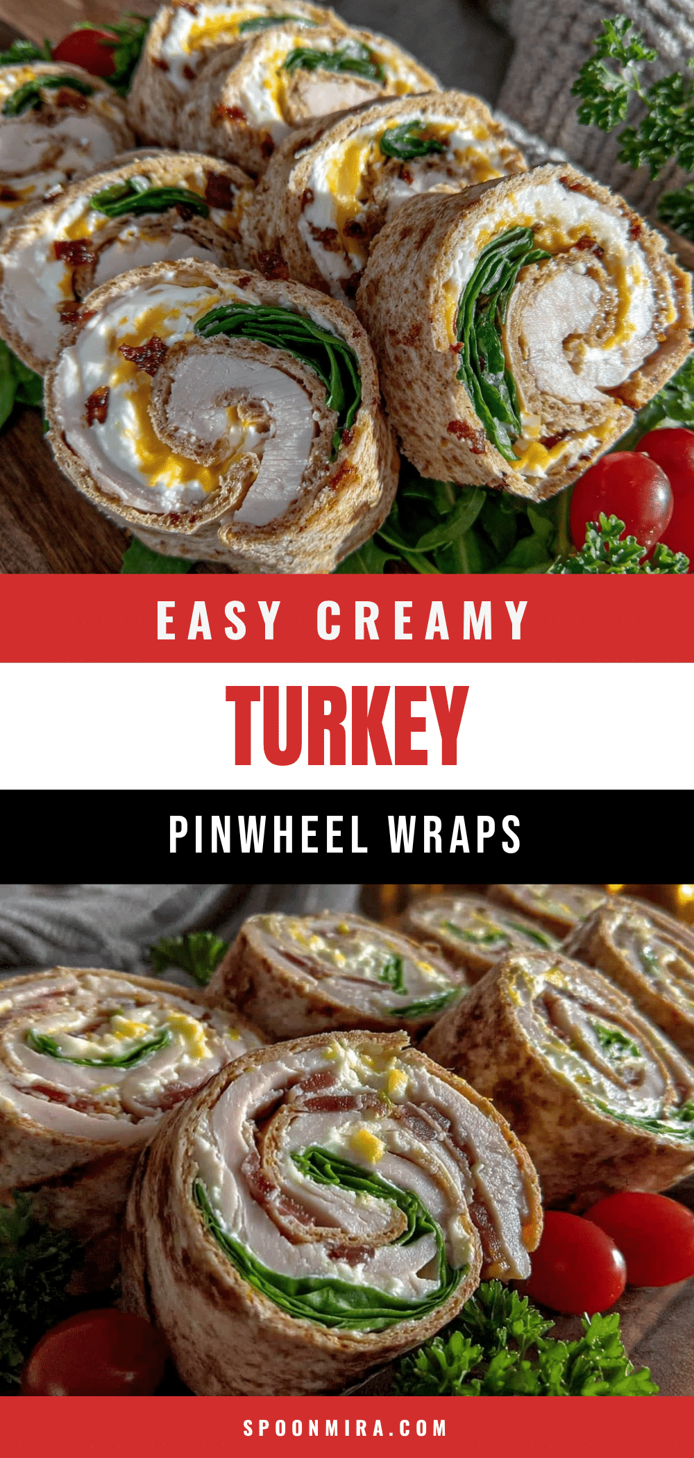 turkey and cream cheese pinwheel wraps recipe