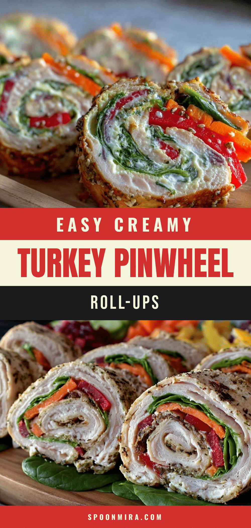 turkey pinwheel roll-ups recipe