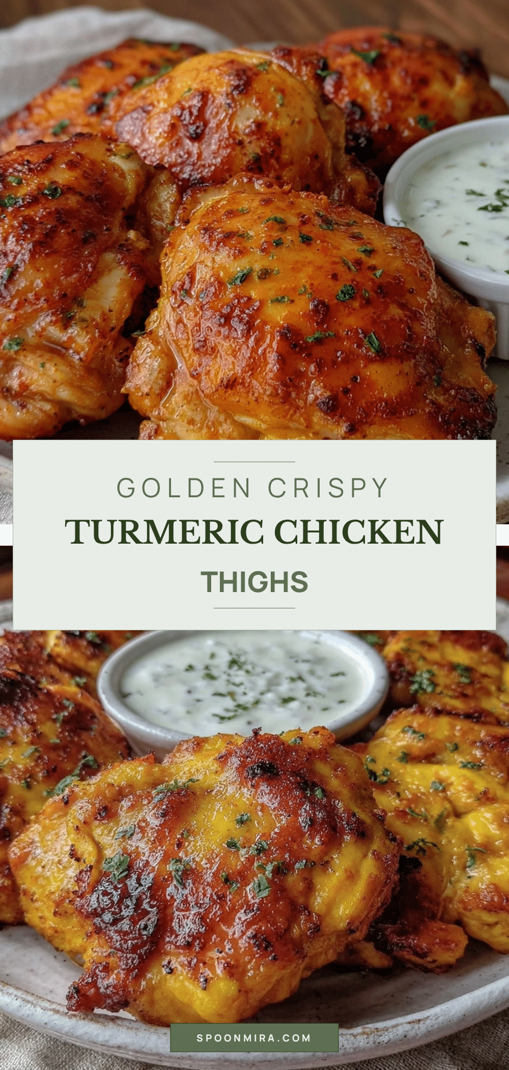 turmeric baked chicken thighs recipe