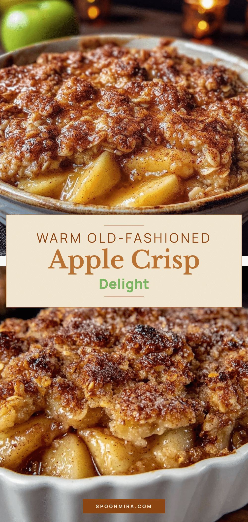 warm apple crisp recipe