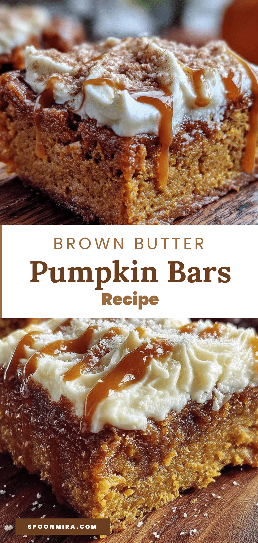 brown butter pumpkin bars with cream cheese frosting recipe