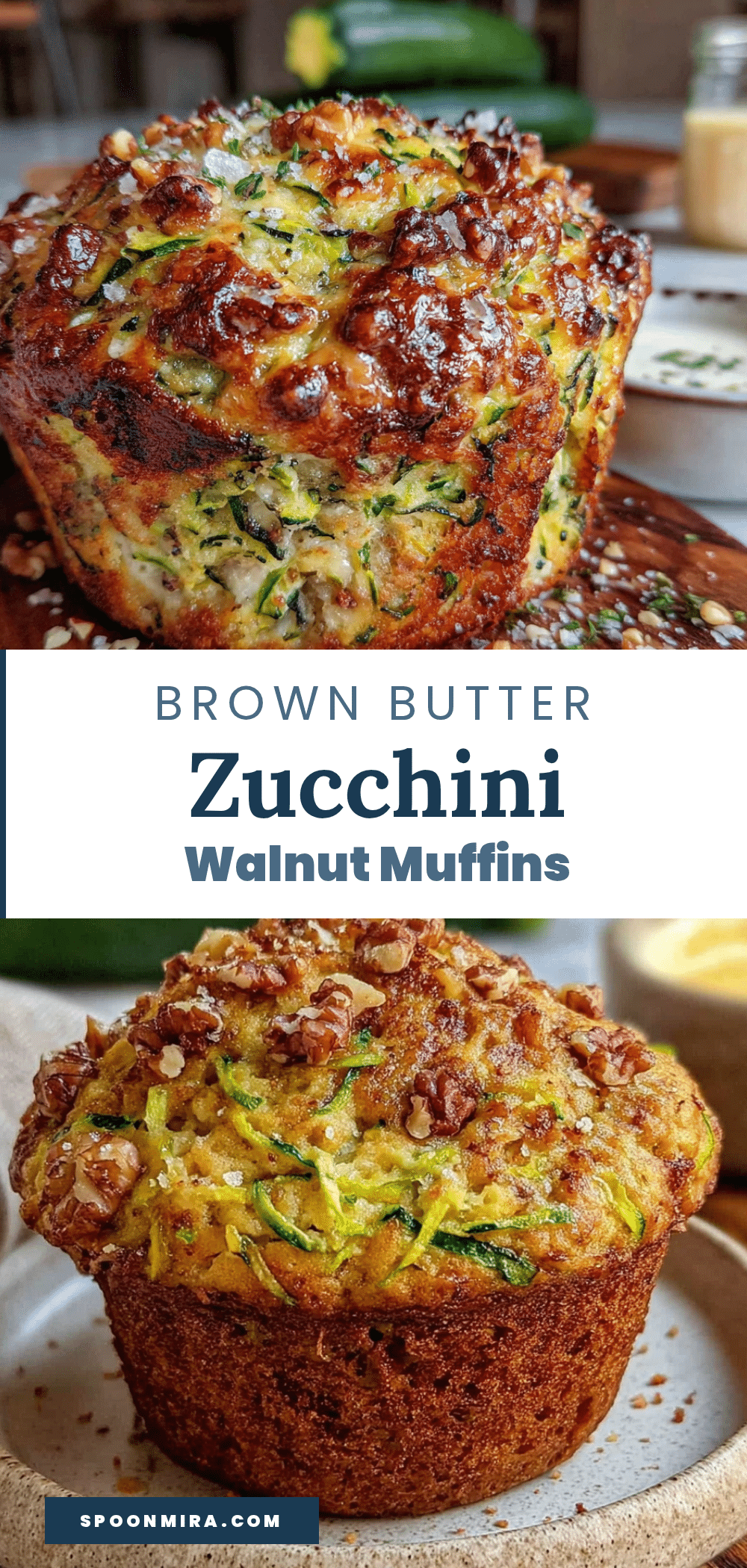 brown butter zucchini muffins recipe