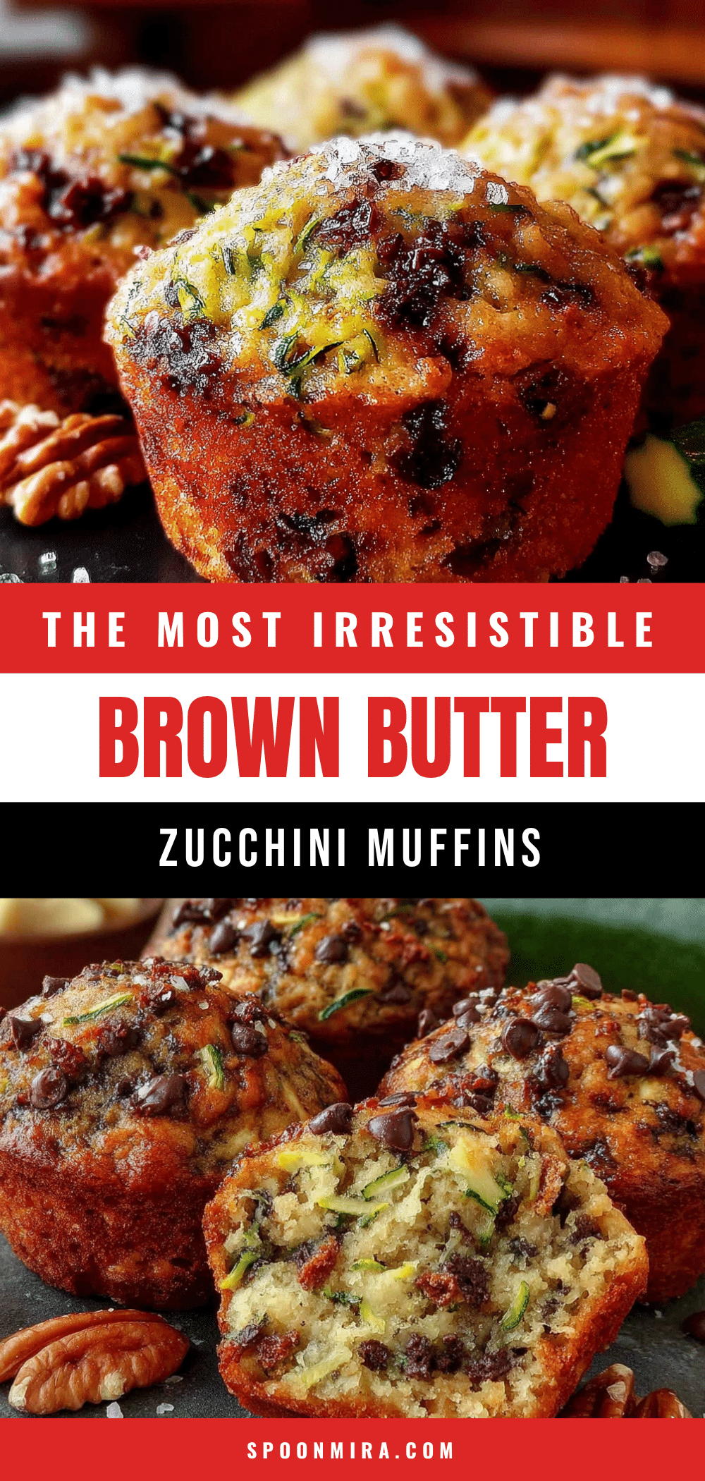 brown butter zucchini muffins recipe