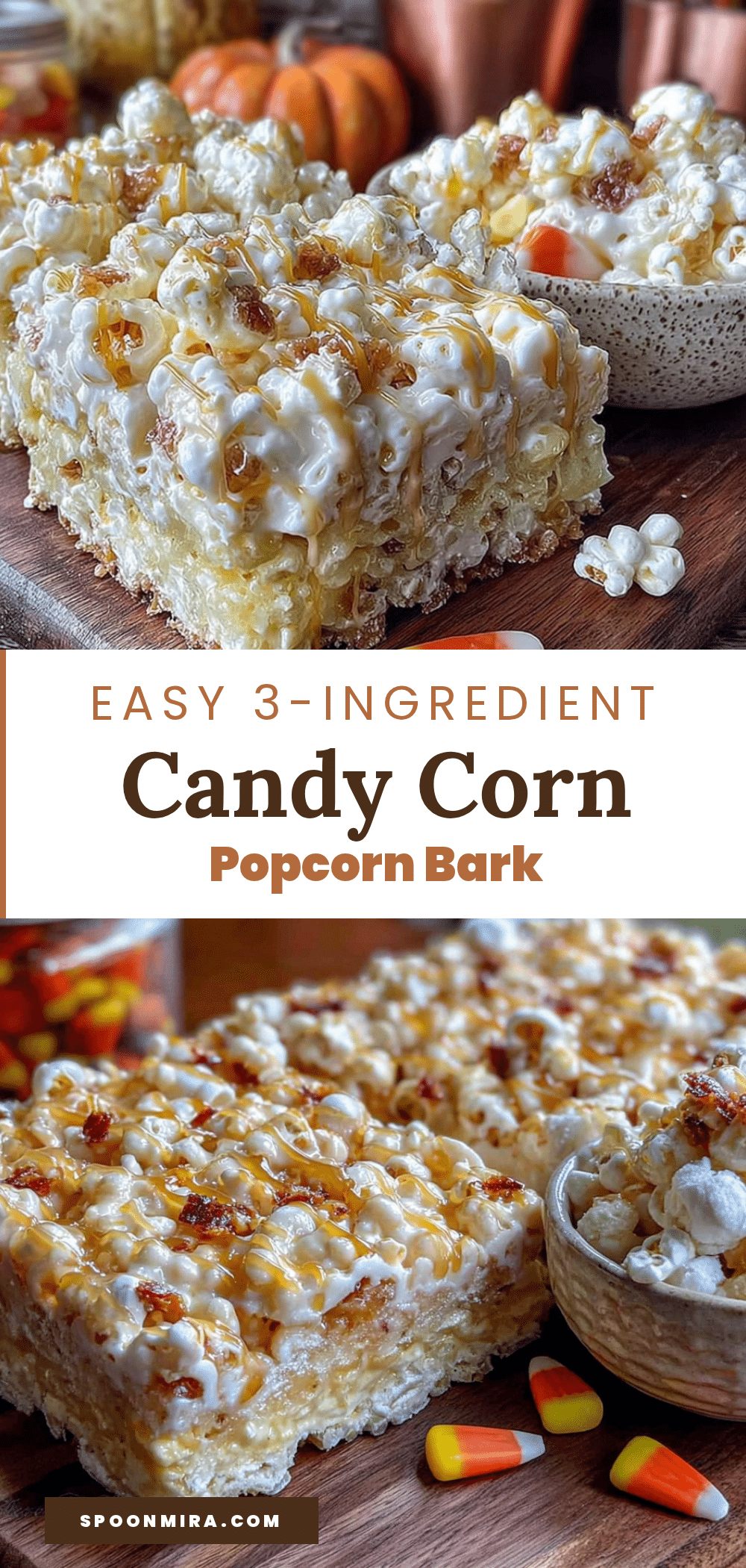 candy corn popcorn bark recipe