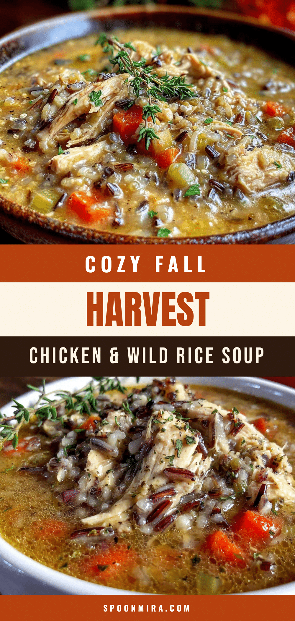 cozy fall harvest chicken and wild rice soup recipe