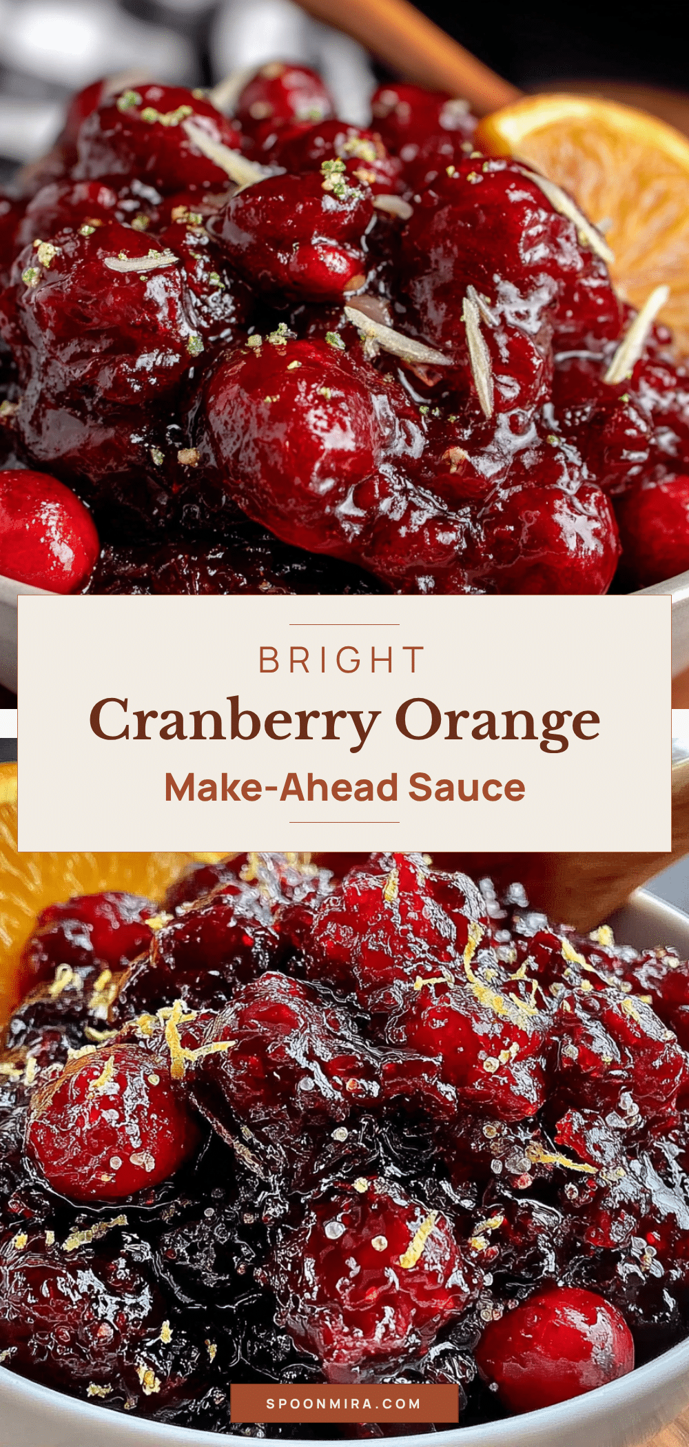cranberry orange sauce with ginger recipe