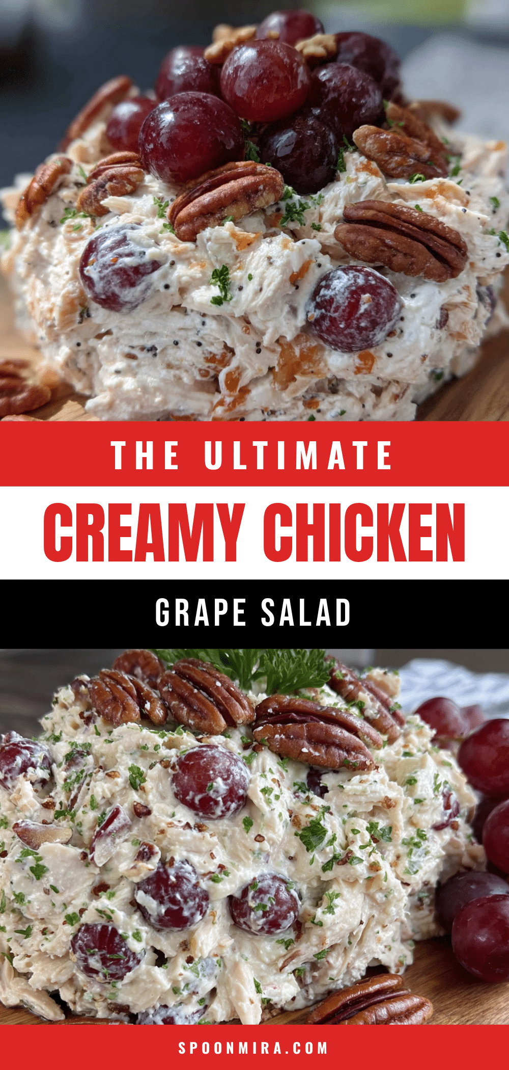 creamy chicken salad with grapes and pecans recipe