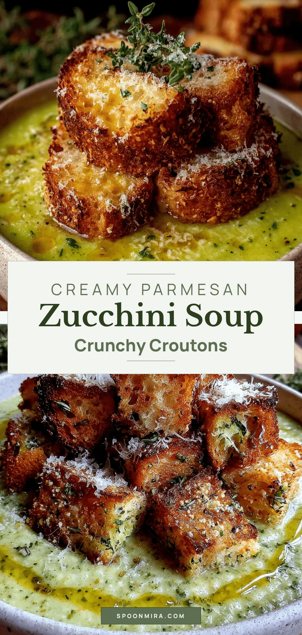 creamy parmesan zucchini soup recipe