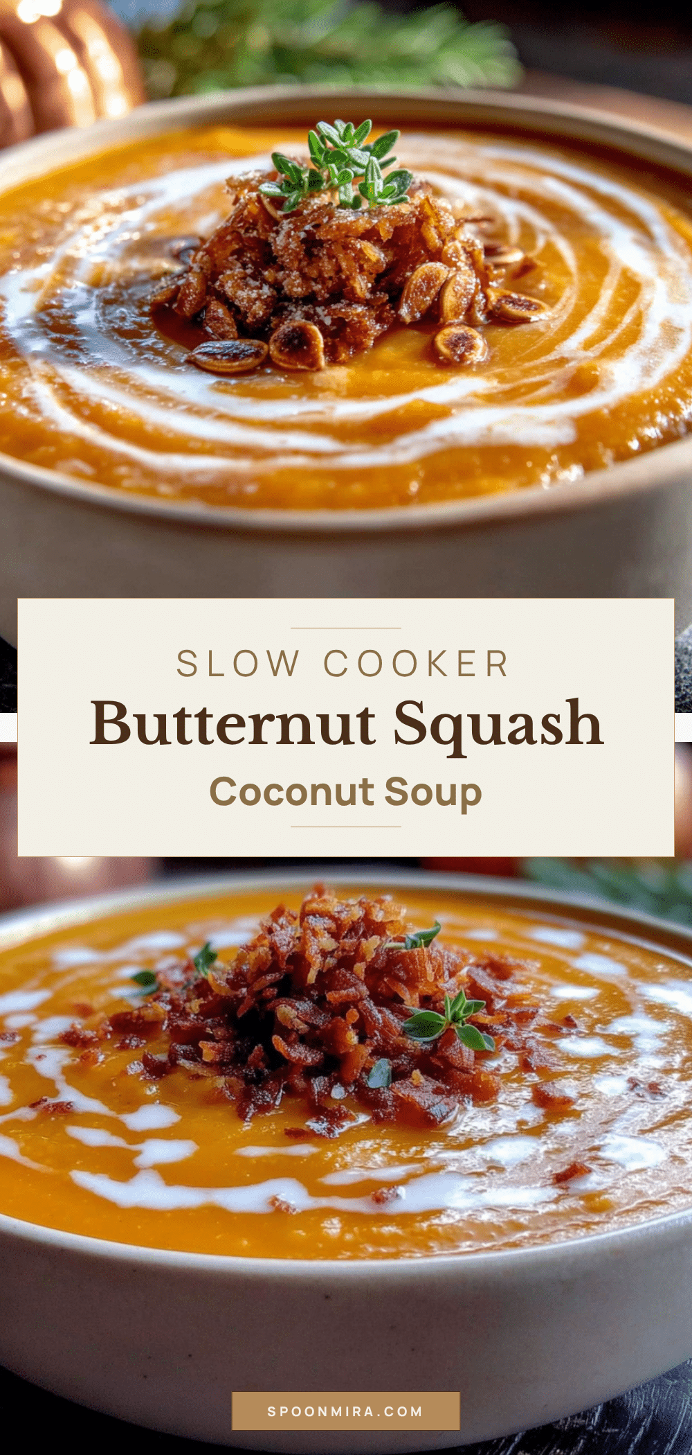 creamy slow cooker butternut squash soup recipe