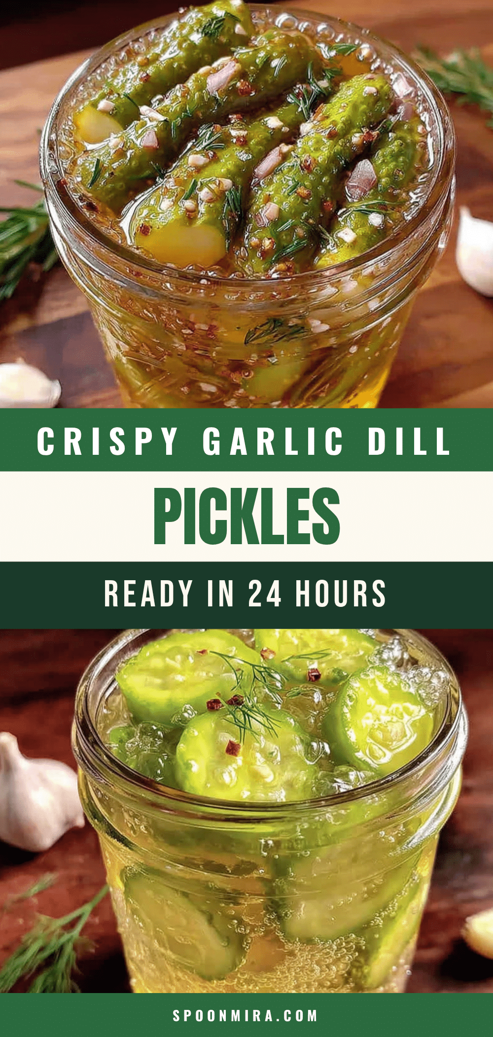 crispy garlic dill refrigerator pickles recipe