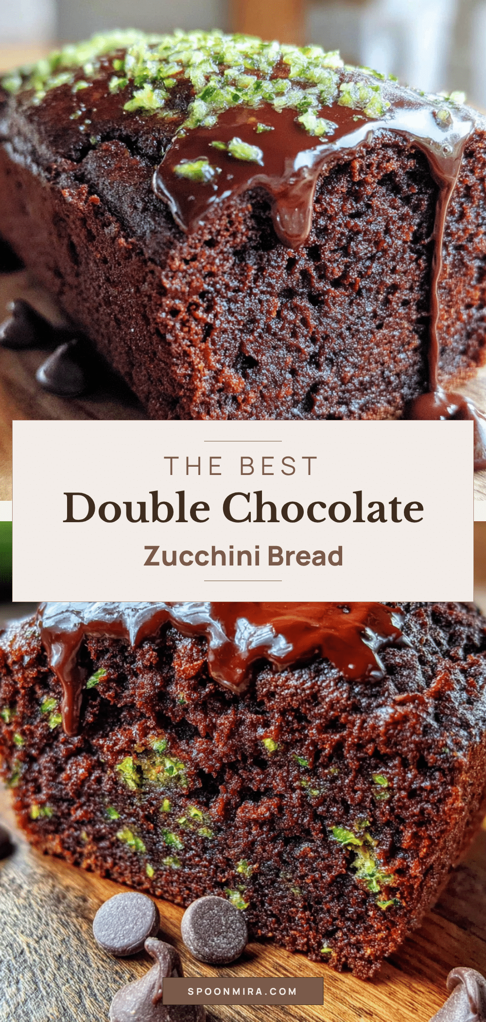 double chocolate chip zucchini bread recipe