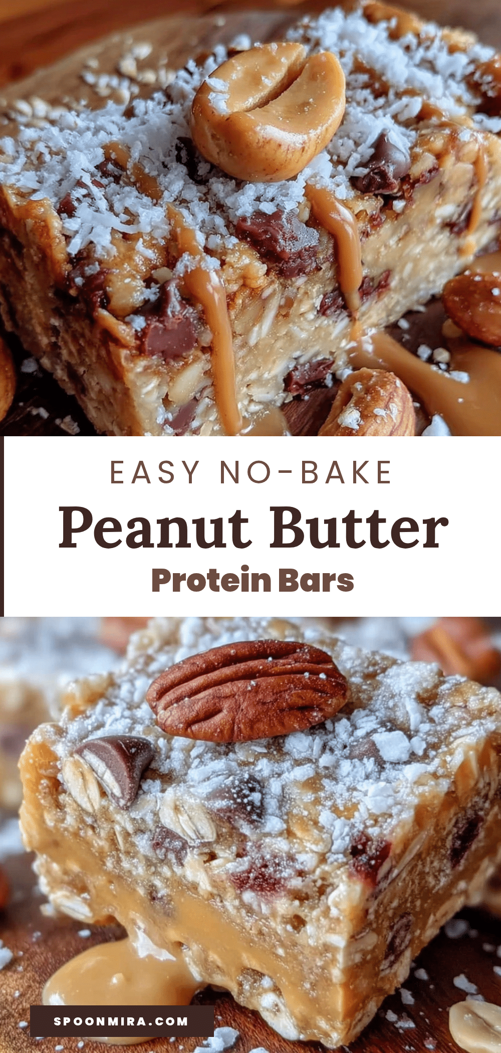 easy no-bake peanut butter granola bars recipe