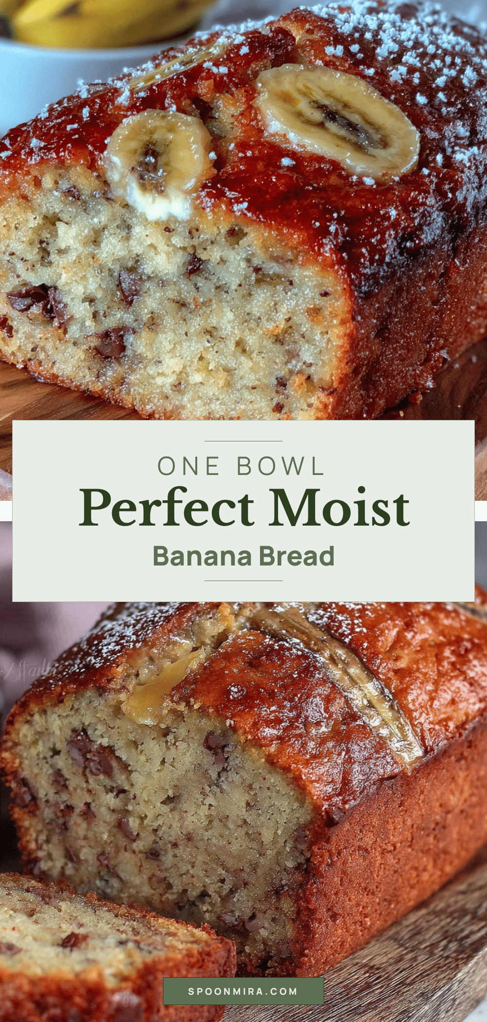 easy one-bowl banana bread recipe