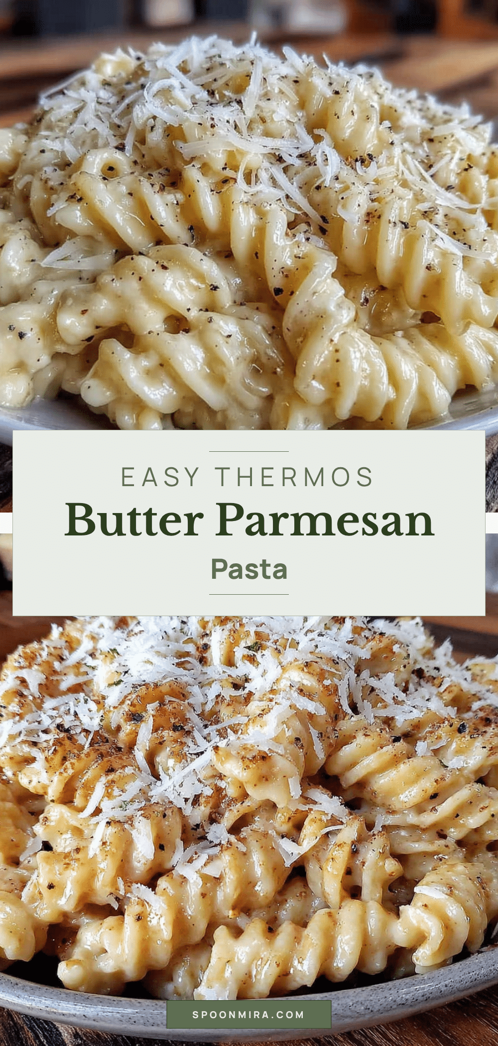 easy thermos butter parmesan pasta recipe