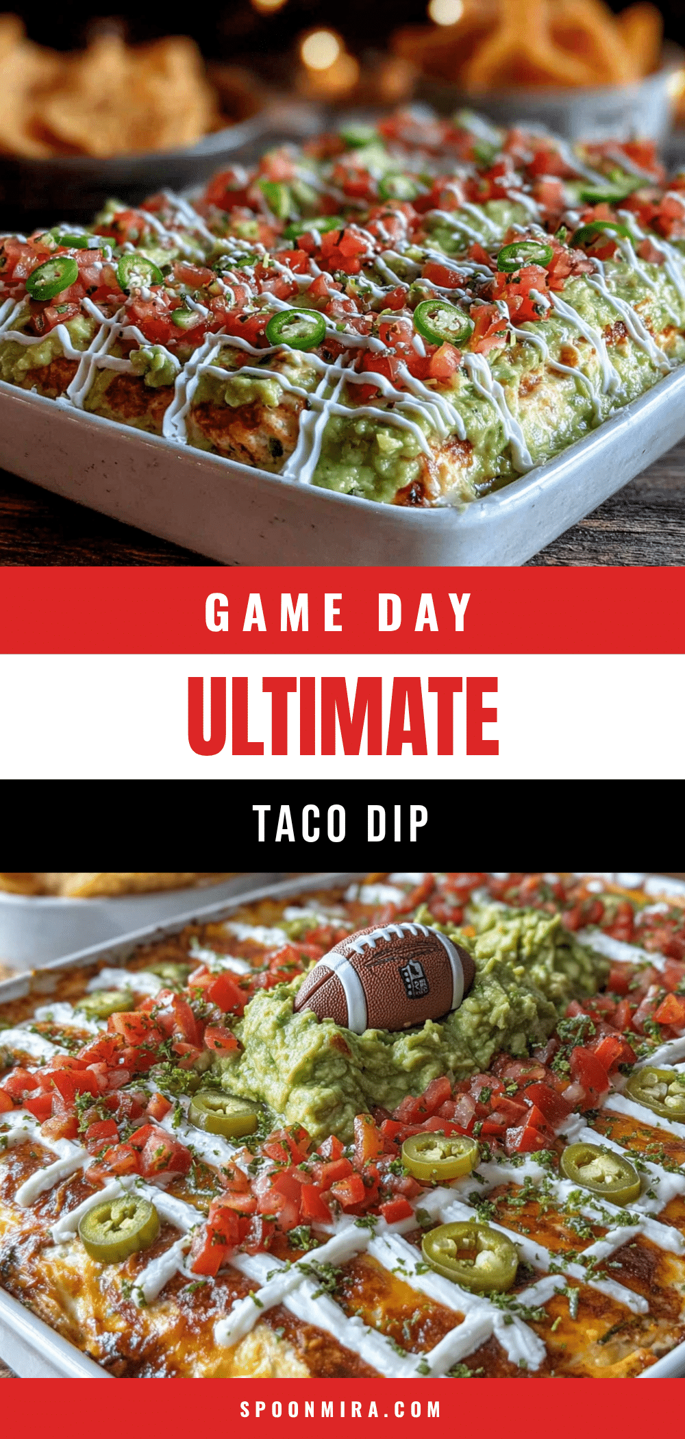 football field taco dip recipe