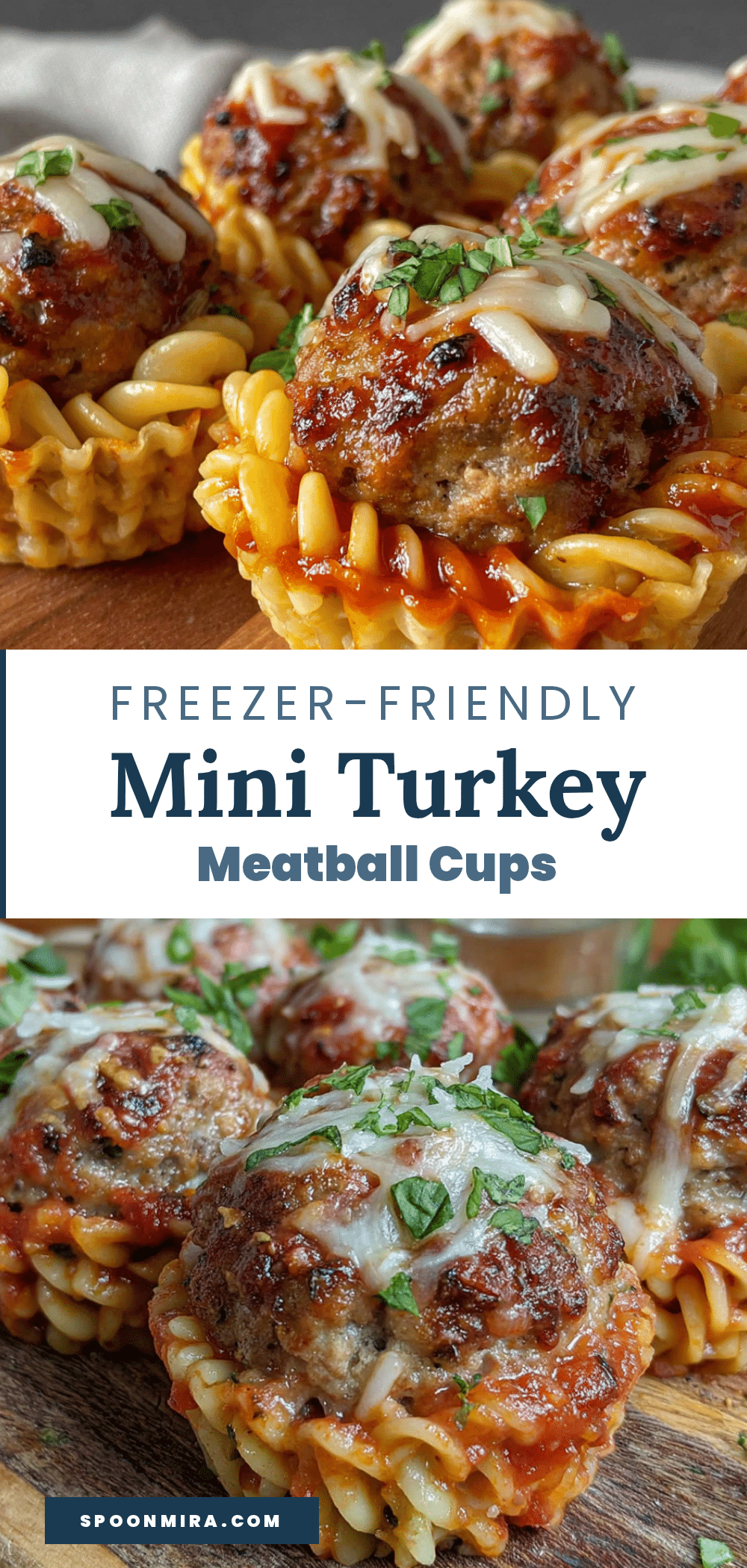 freezer-friendly mini turkey meatball cups recipe