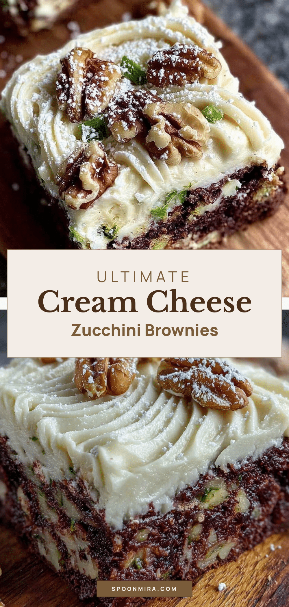 fudgy zucchini brownies with cream cheese frosting recipe