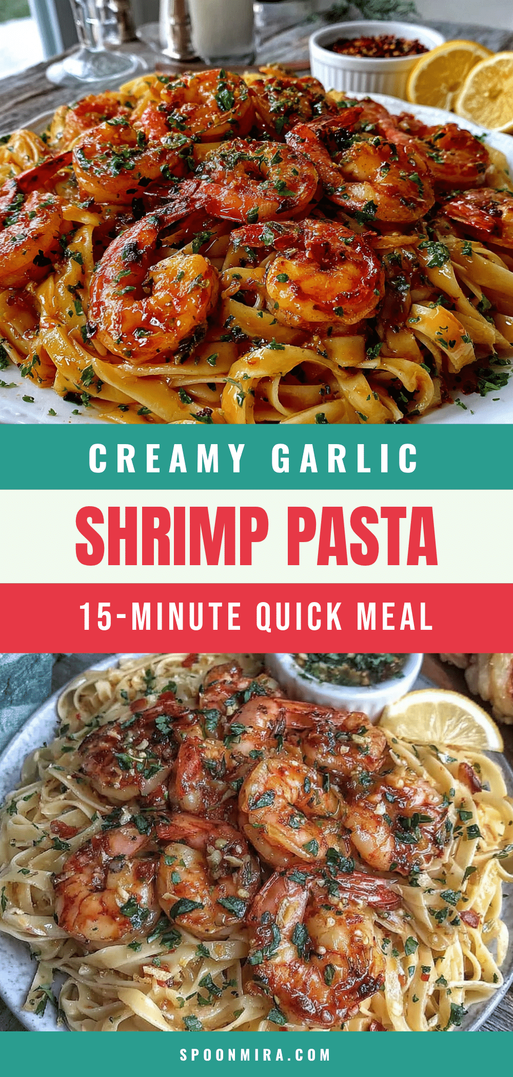 garlic butter shrimp pasta recipe