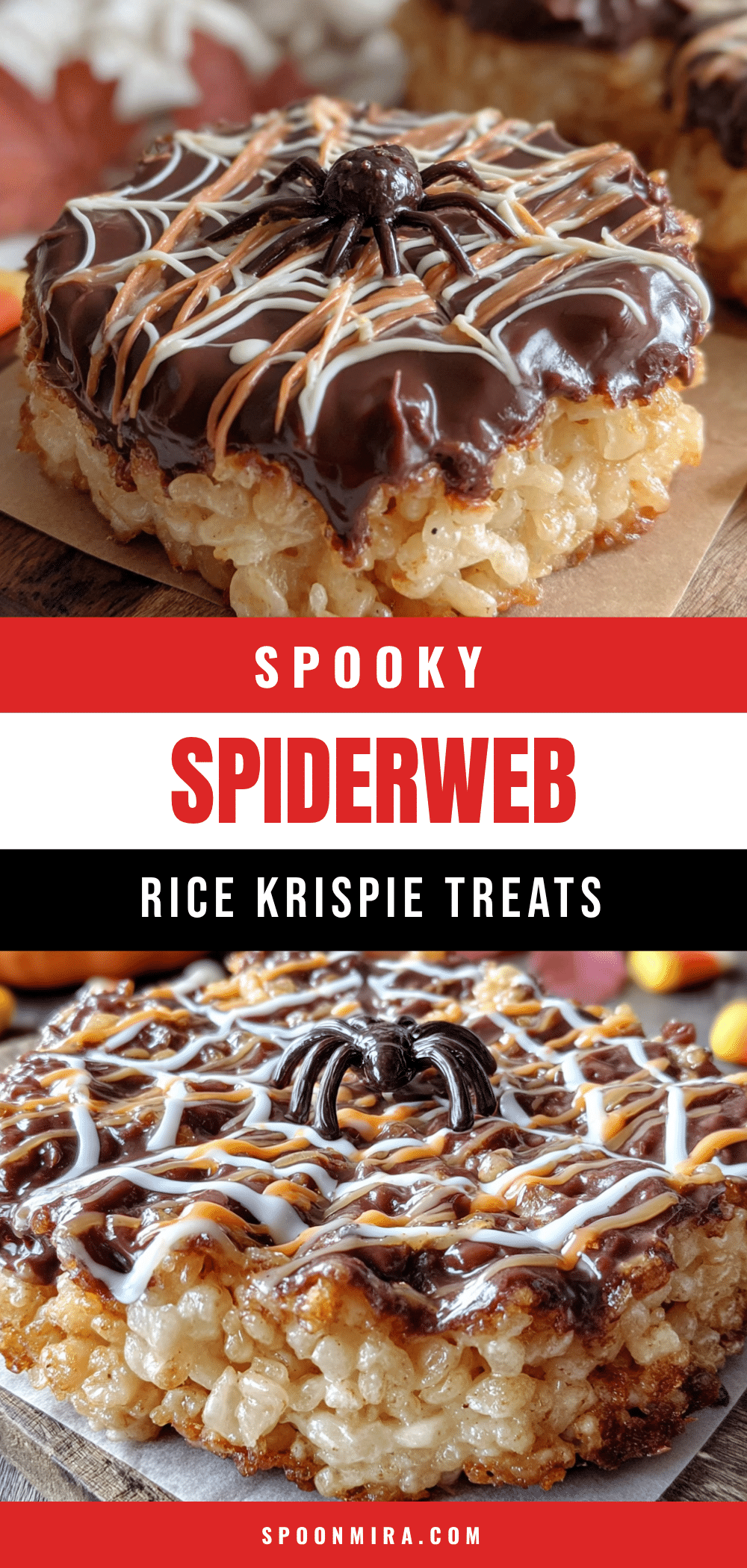 halloween rice krispie spiderweb treats recipe