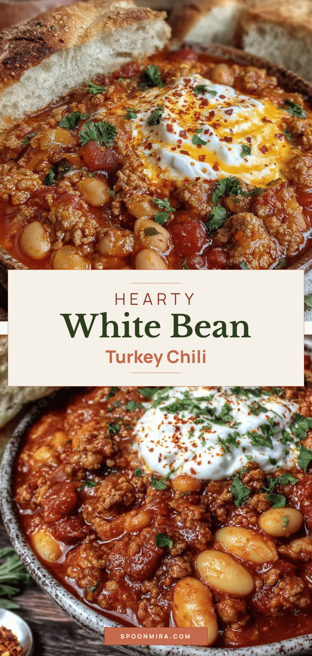 healthy turkey white bean chili recipe