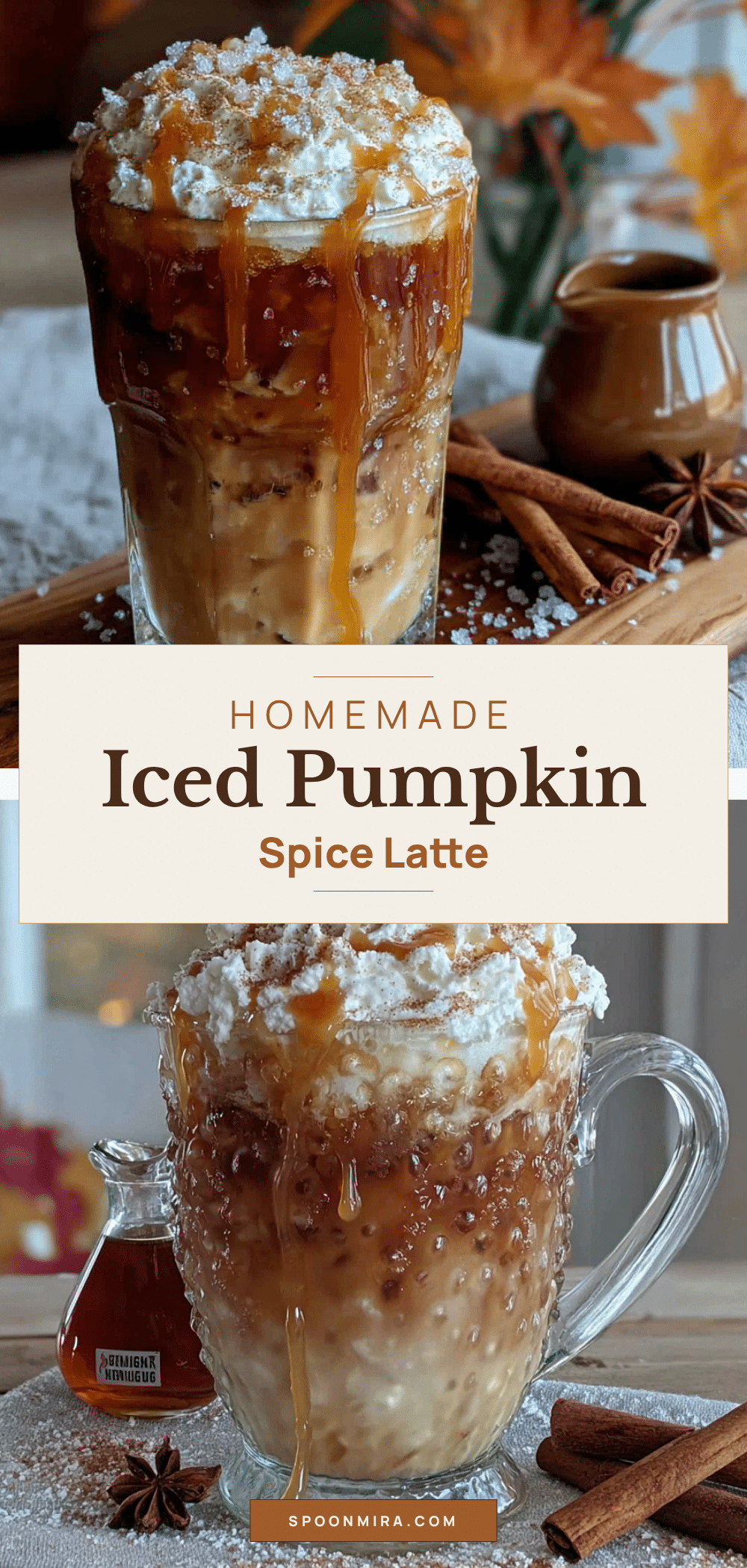 homemade iced pumpkin spice latte recipe