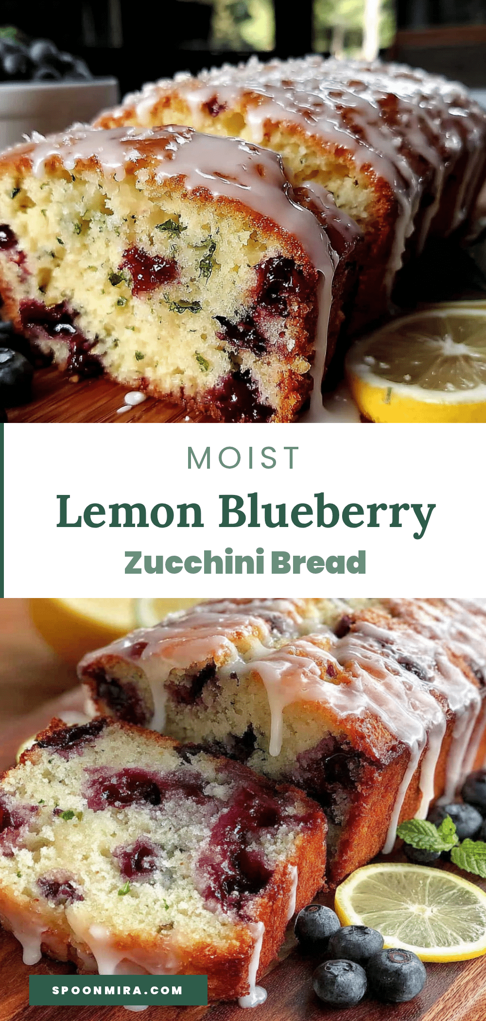 lemon blueberry zucchini bread recipe