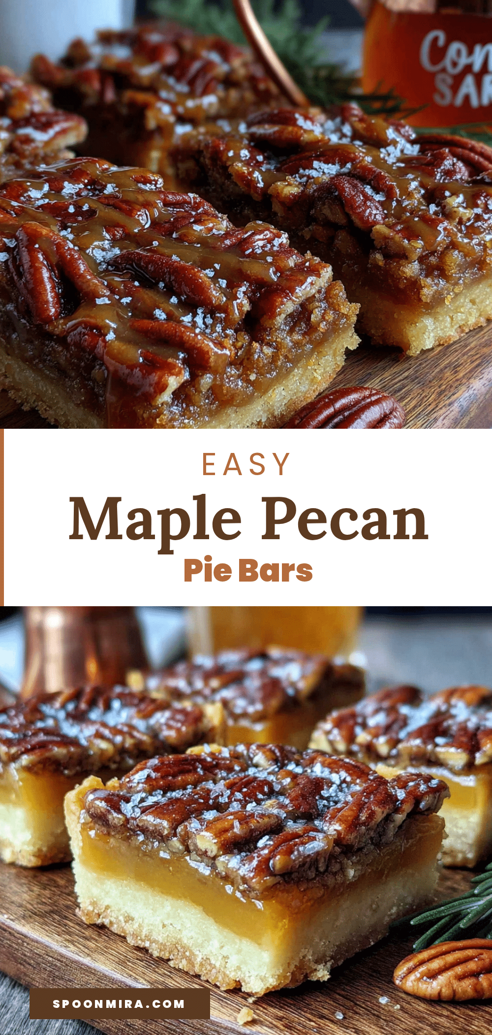 maple pecan pie bars recipe