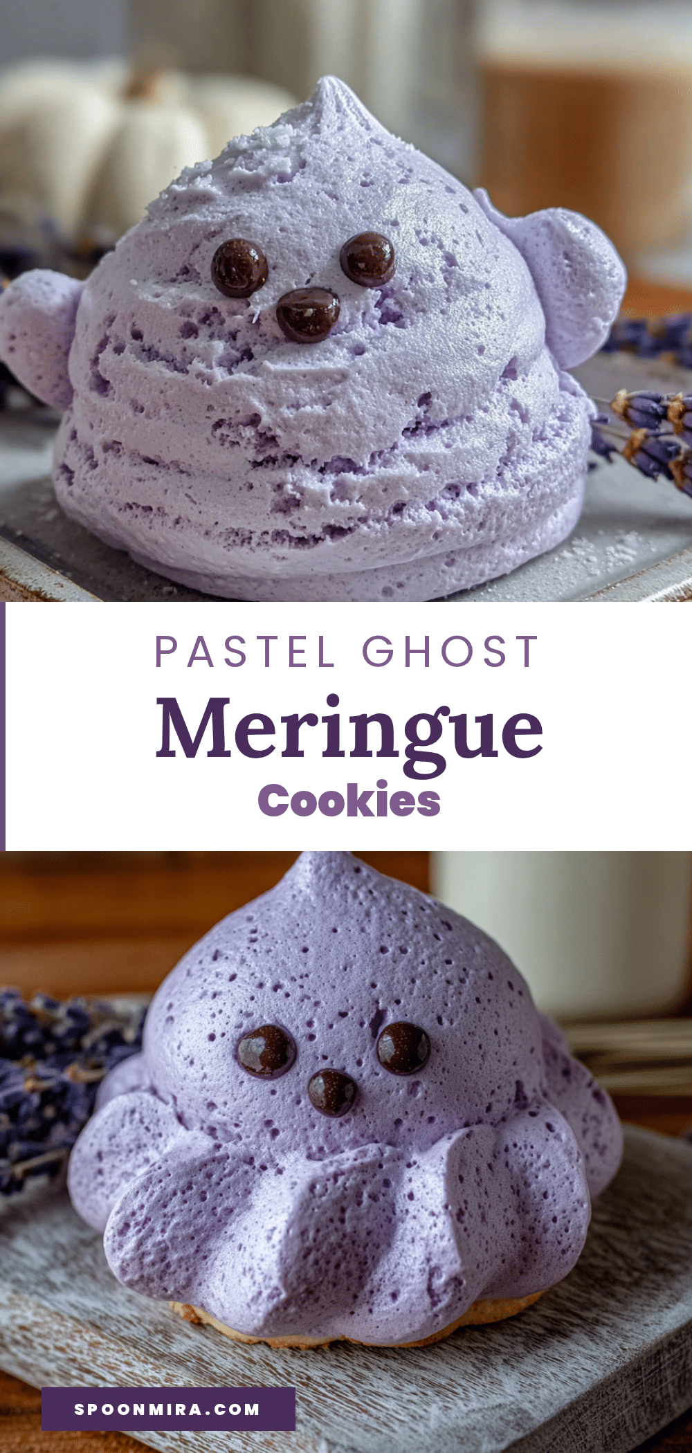 pastel ghost meringue cookies recipe